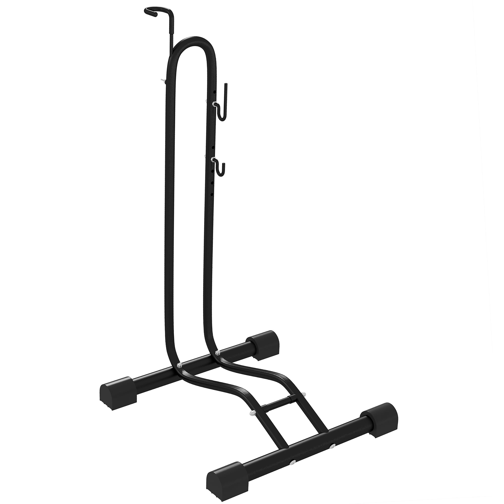 Adjustable Vertical and Horizontal Bike Rack Stand - Steel Frame