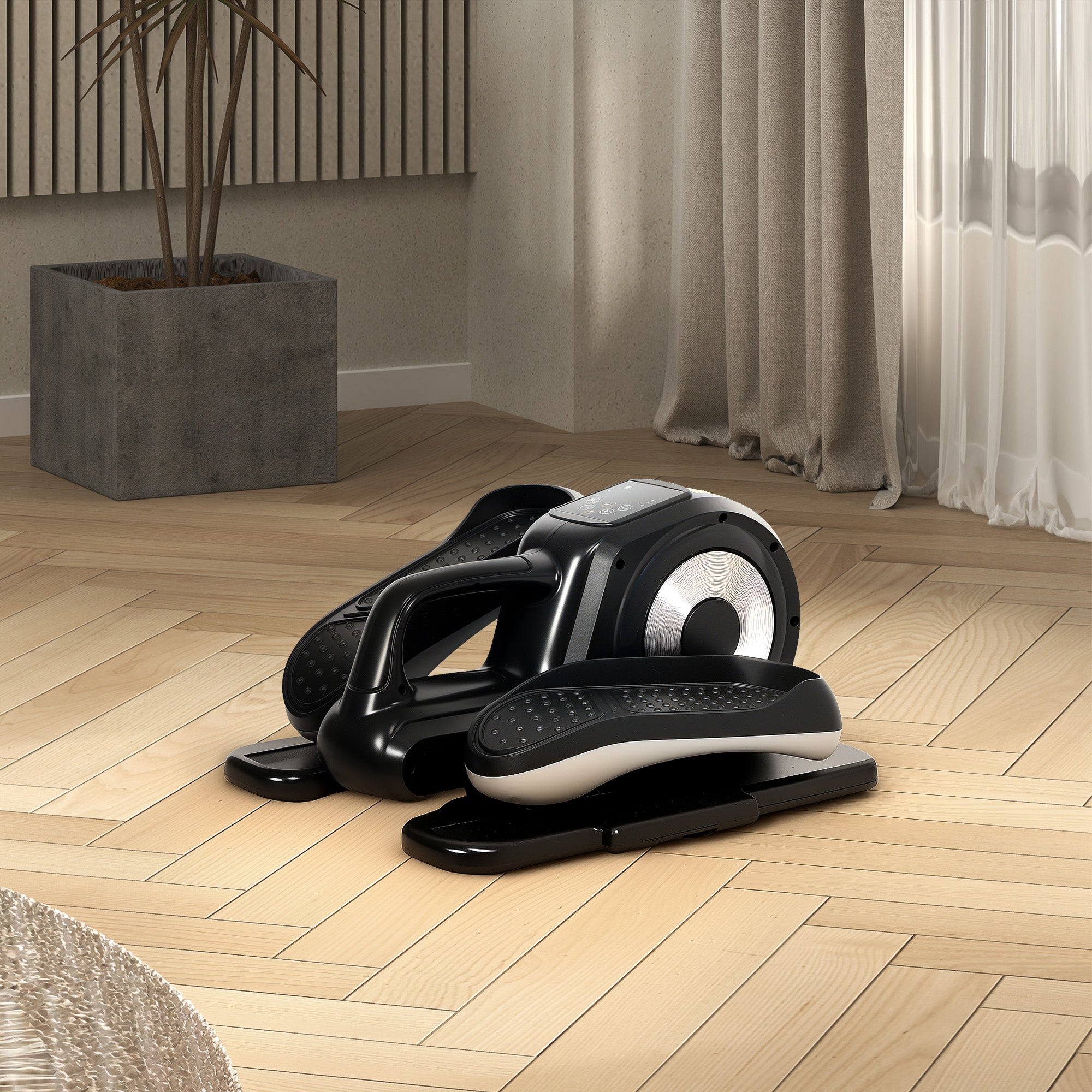 Under Desk Elliptical Machine with 12 Programmes and Remote Control - Compact Design