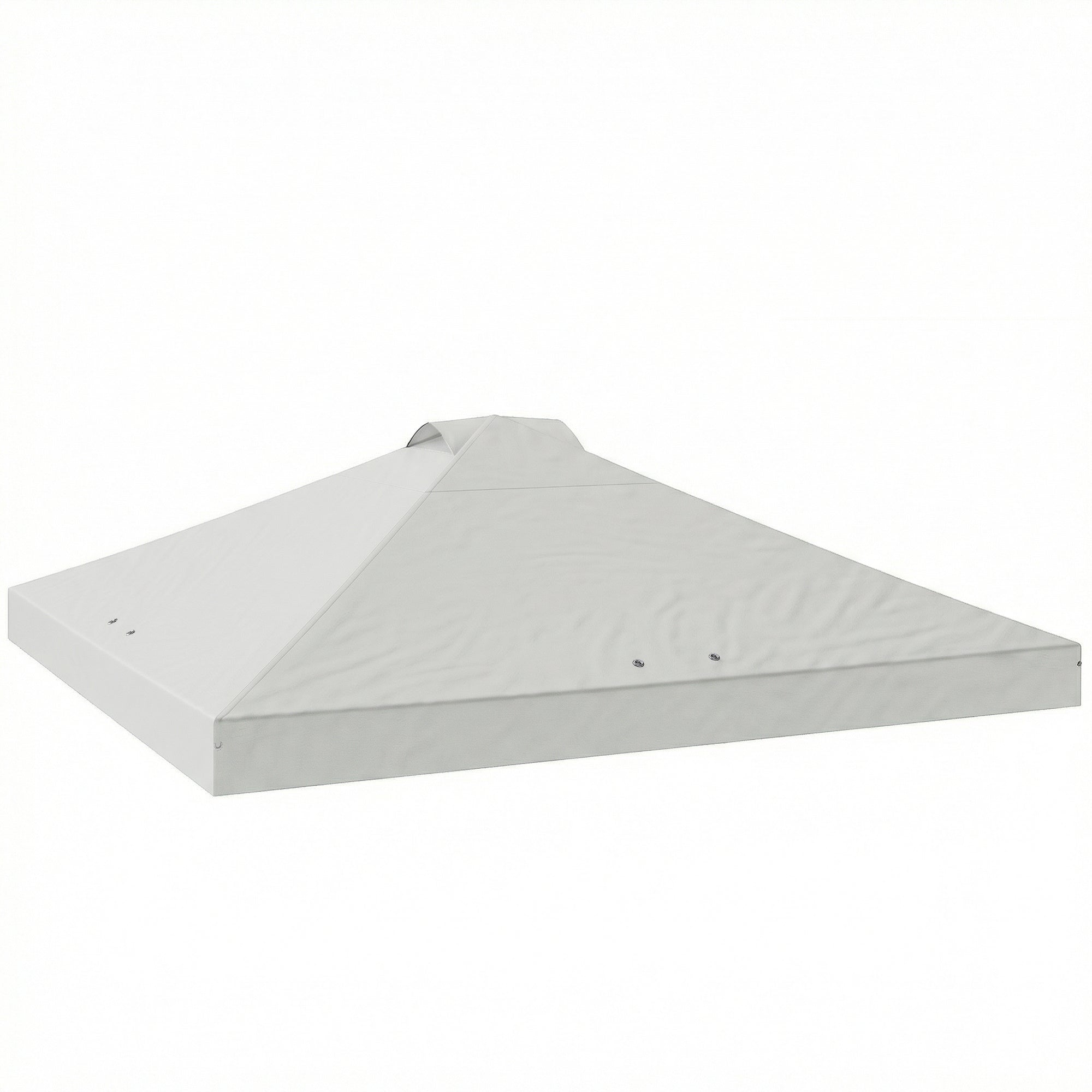 Gazebo Roof Replacement UV50+ Waterproof Pop Up Canopy Cover with 8 Drainage Holes 3 x 3 m White