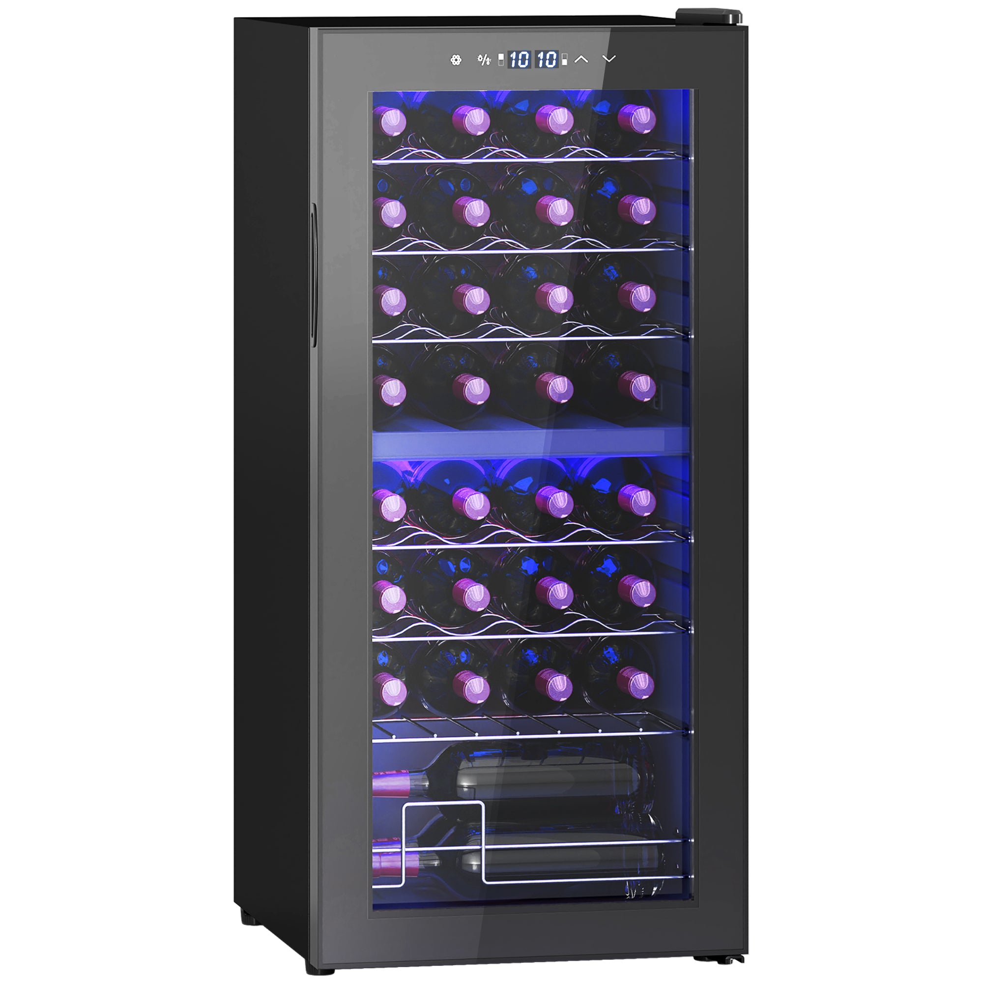32 Bottle Dual Zone 5-18℃ Wine Fridge - Black