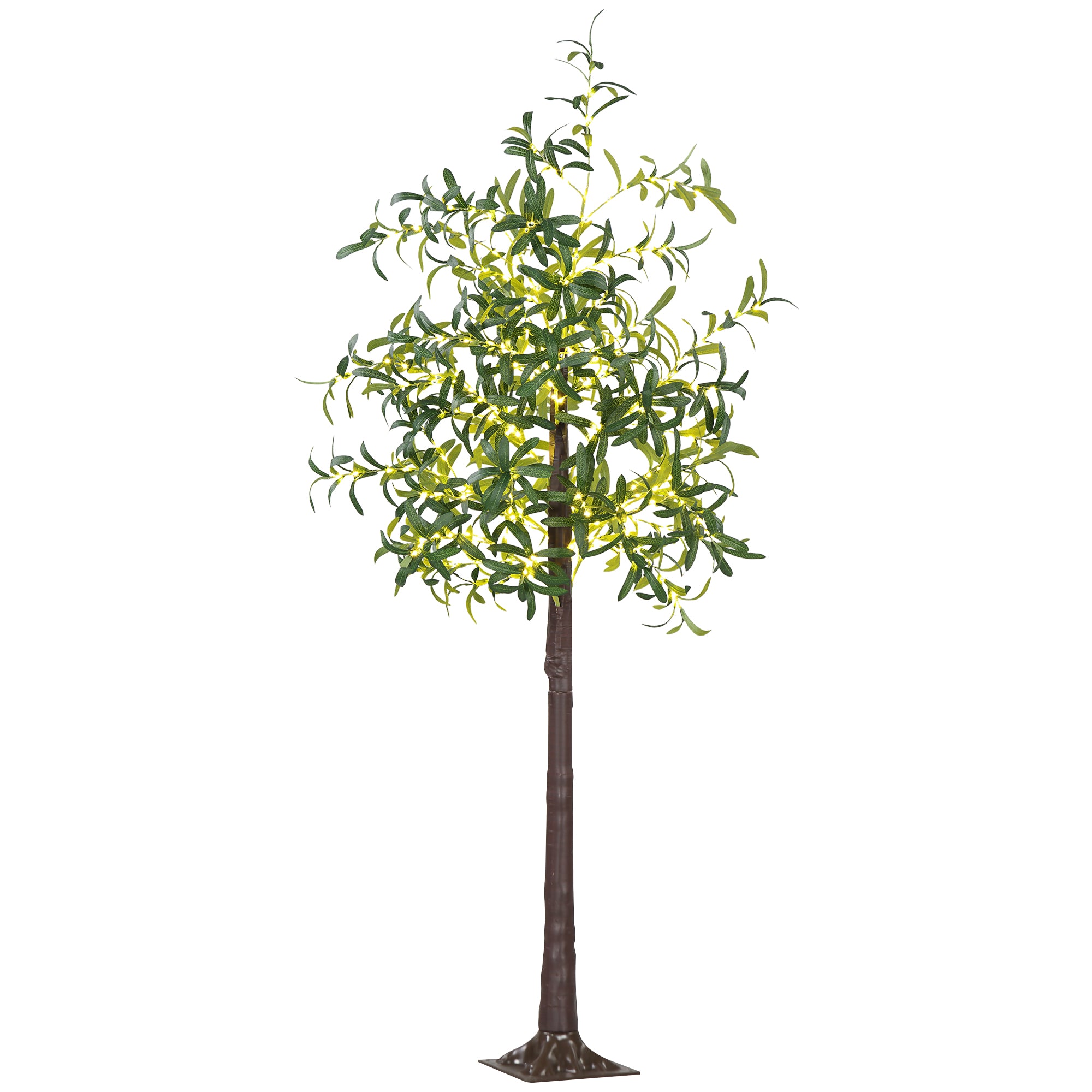 300 LED Light Decorative Artificial Olive Tree - Green