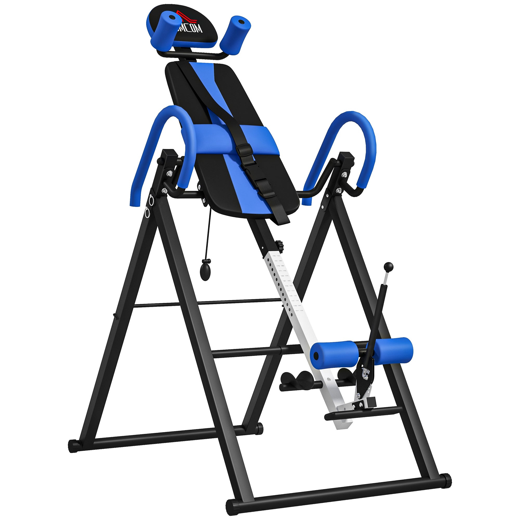 Gravity Inversion Table with Safety Belt and Adjustable Height - Blue