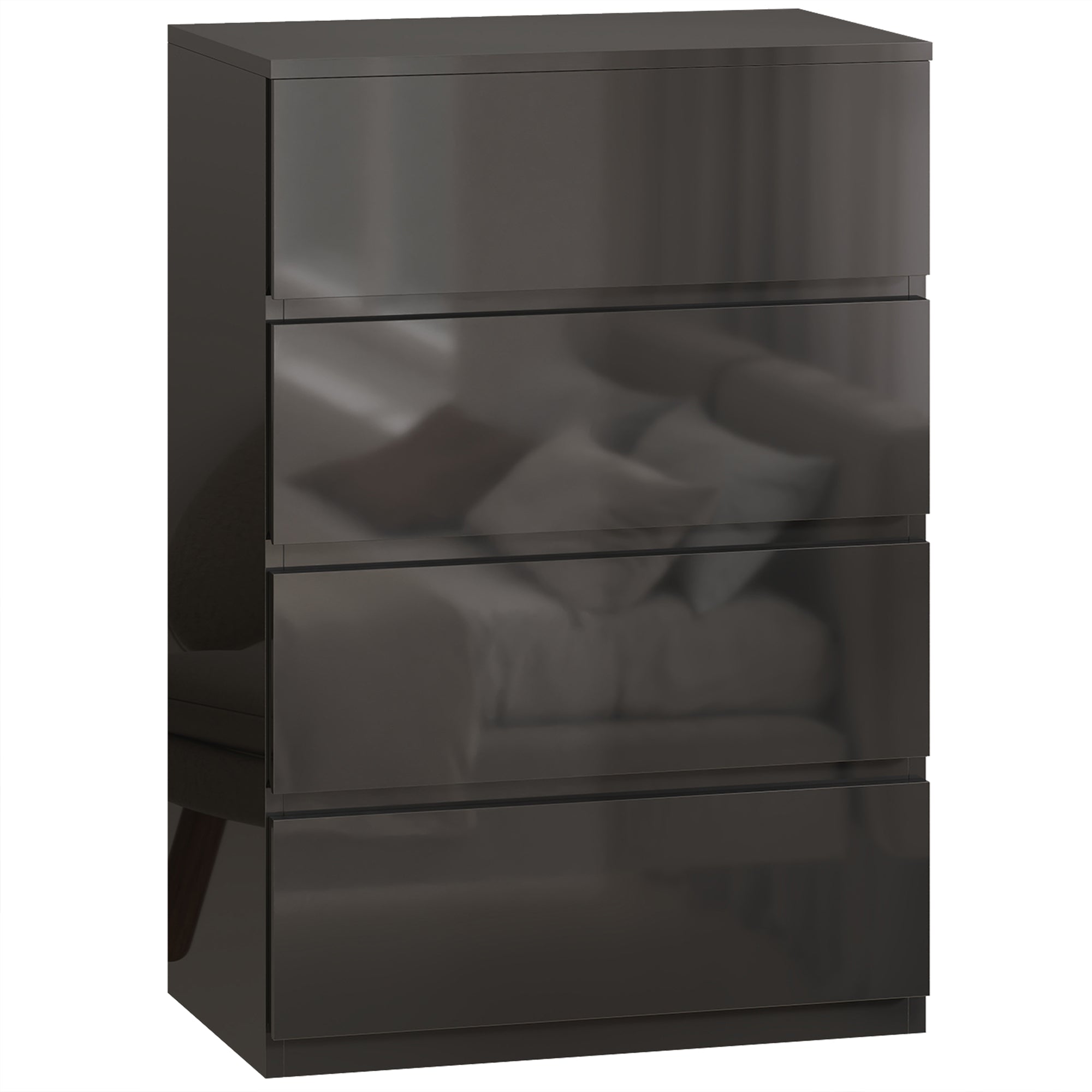 Chest of Drawers, 4-Drawer Storage Cabinets, Modern Dresser, Storage Drawer Unit for Bedroom