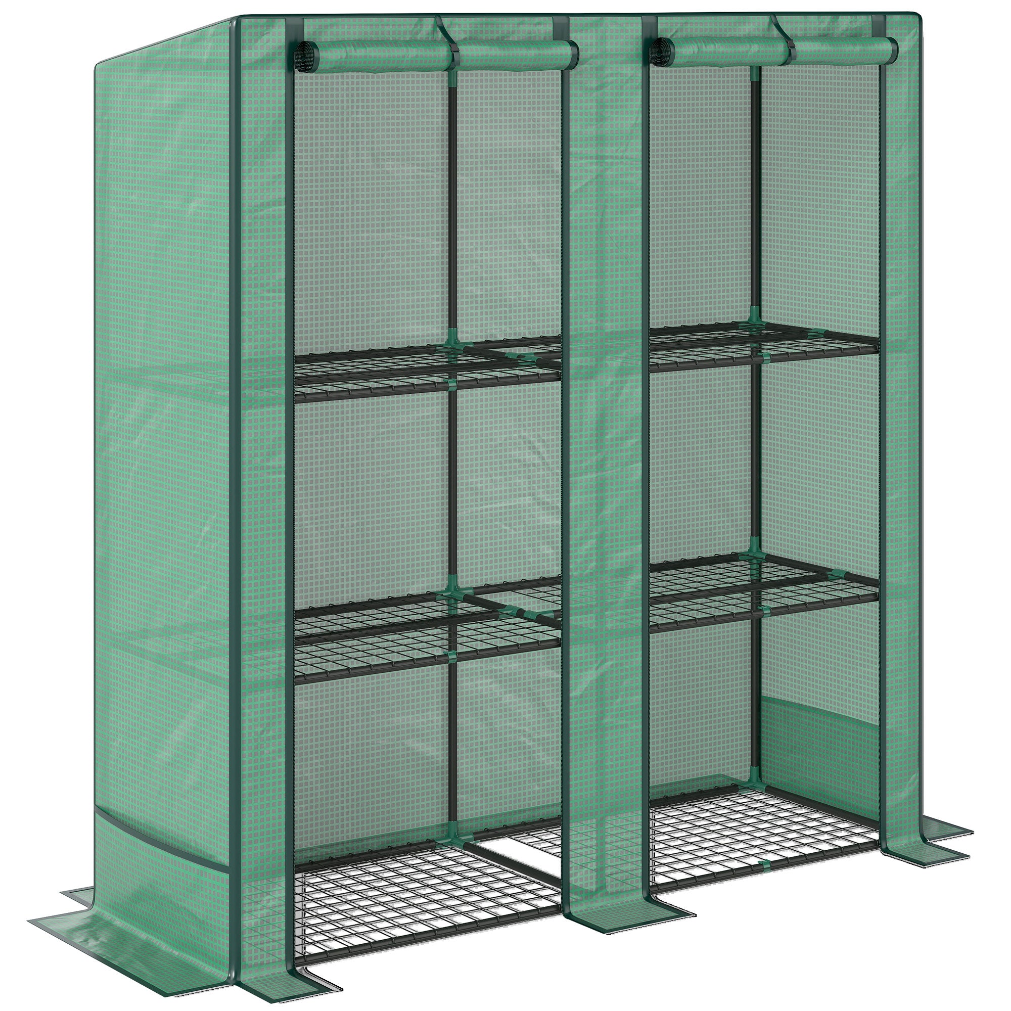 Three-Tier Mini Greenhouse - Green