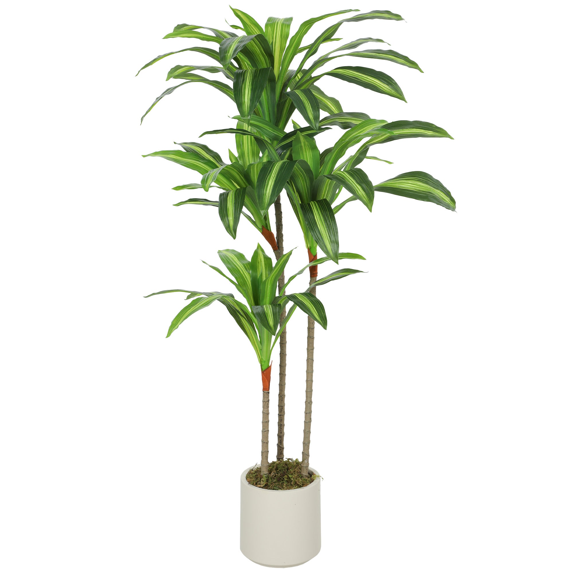 120cm Artificial Dracaena Tree with Bendable Trunks - Green