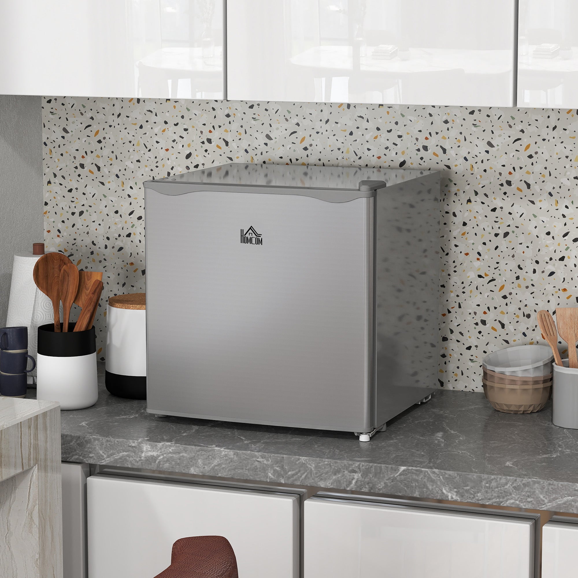 35L Mini Freezer with Adjustable -24℃ to -14℃ Temperature Range - Grey