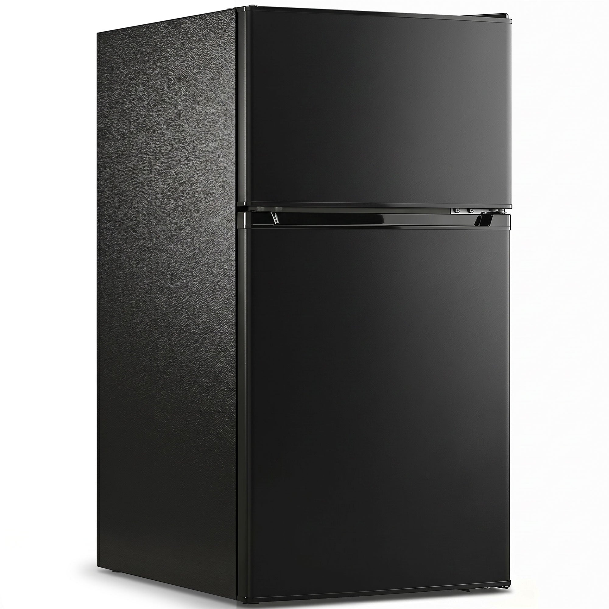 88L Under Counter Fridge Freezer, Small Refrigerator with 5-Setting, 3 Star Freezer Rating, Black