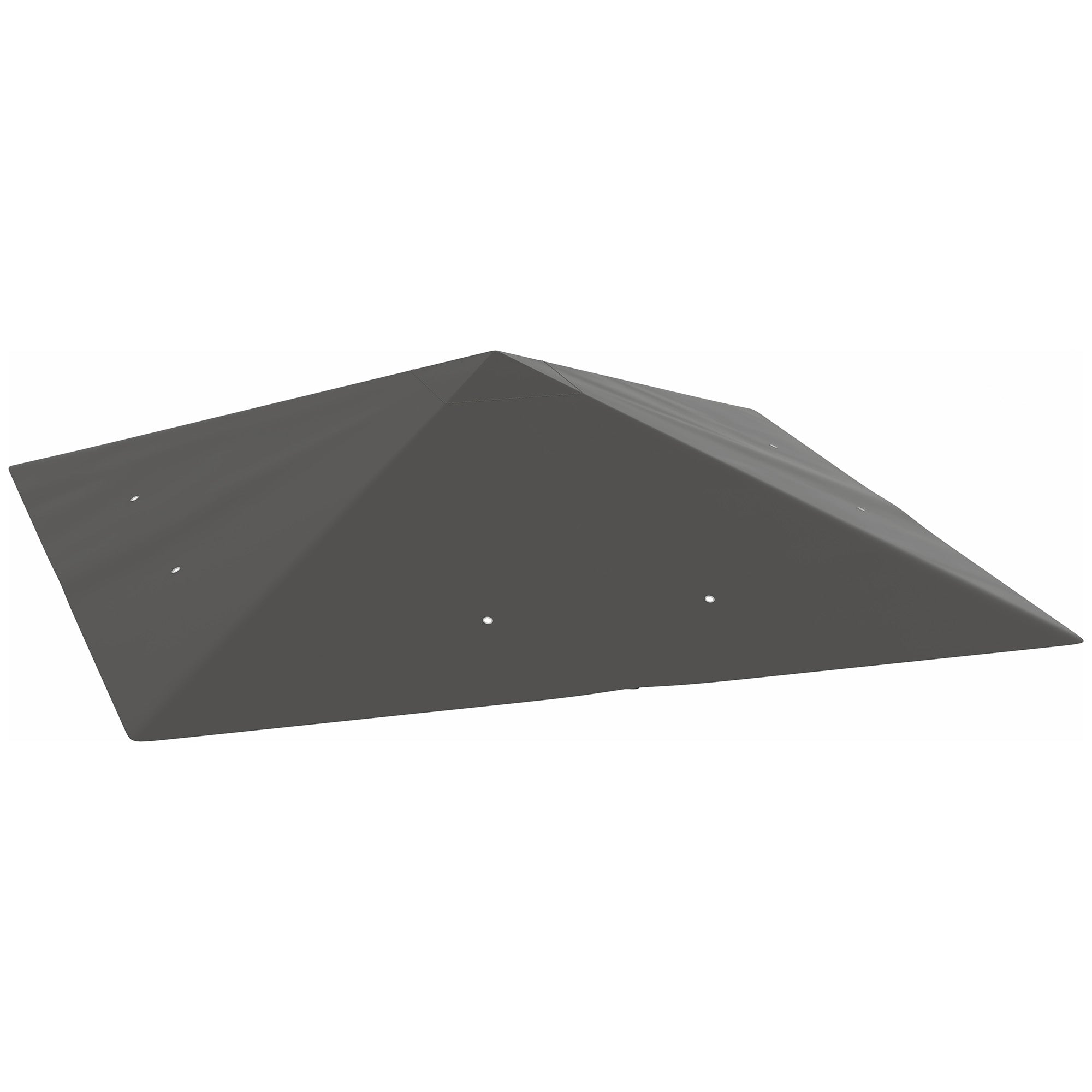 3 Piece 3x3m Gazebo Canopy Replacement Cover Water Resistant PVC - Grey