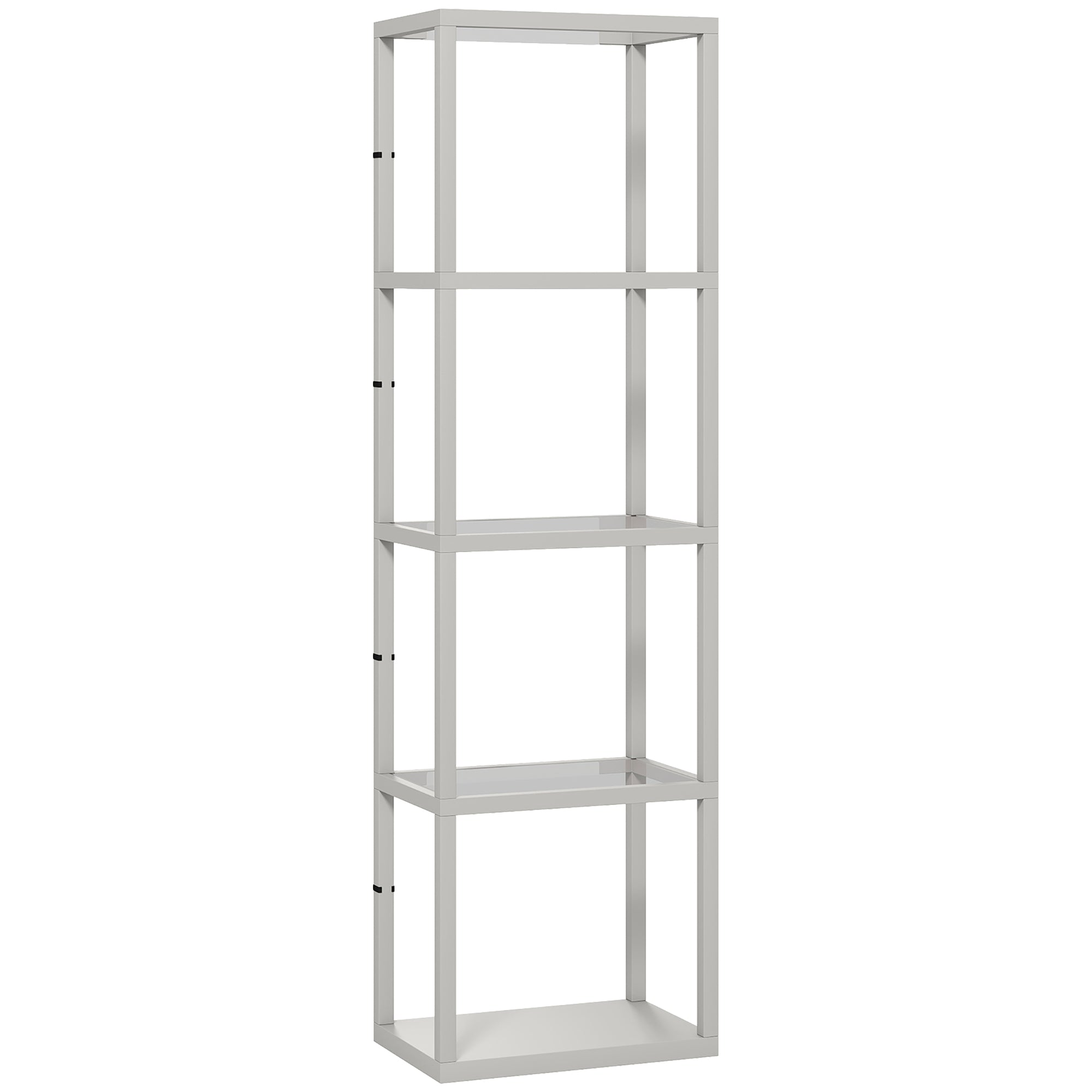 Four-Shelf Floor Lamp - Grey