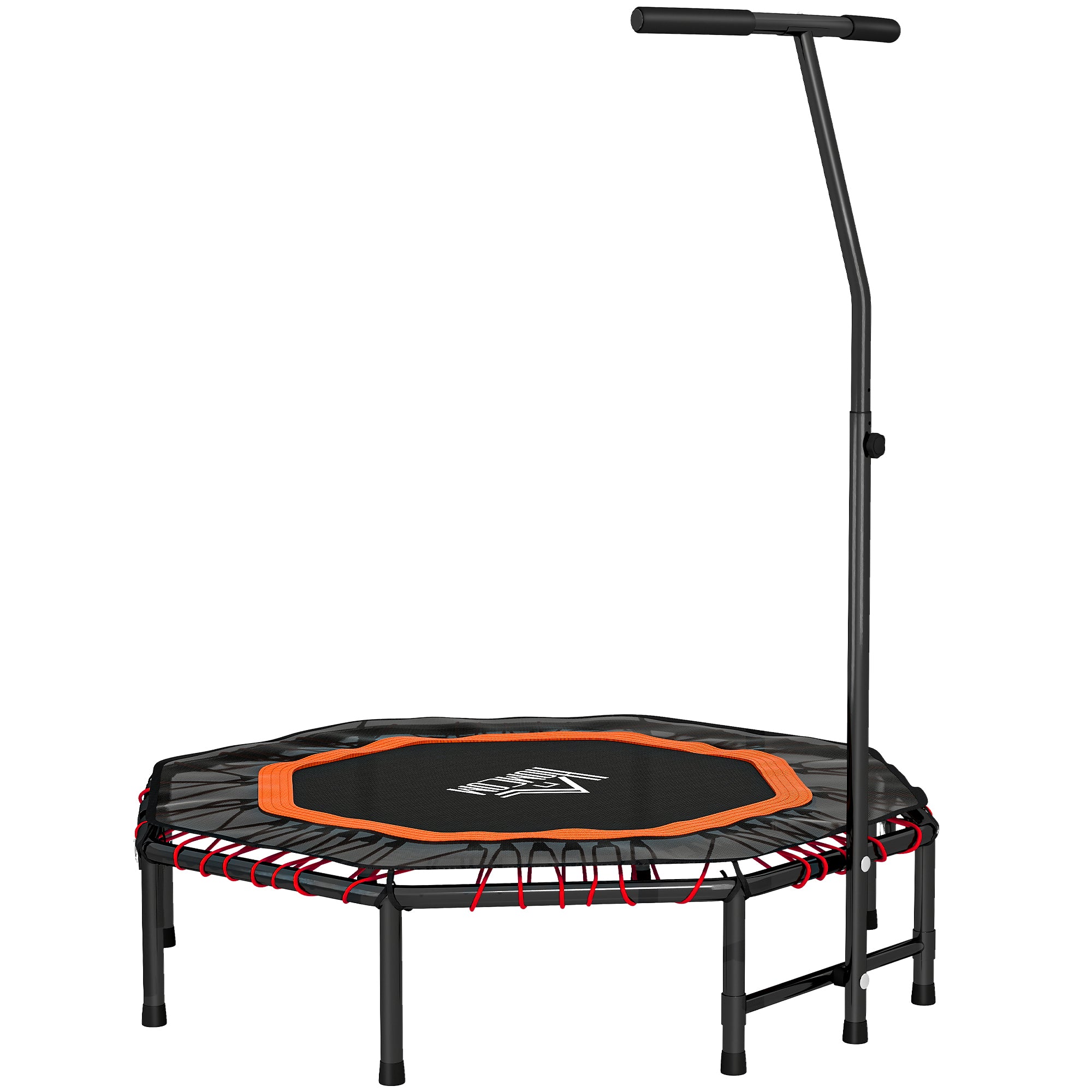 Fitness Trampoline, Bouncer with Adjustable Handle, Max Load 150 kg
