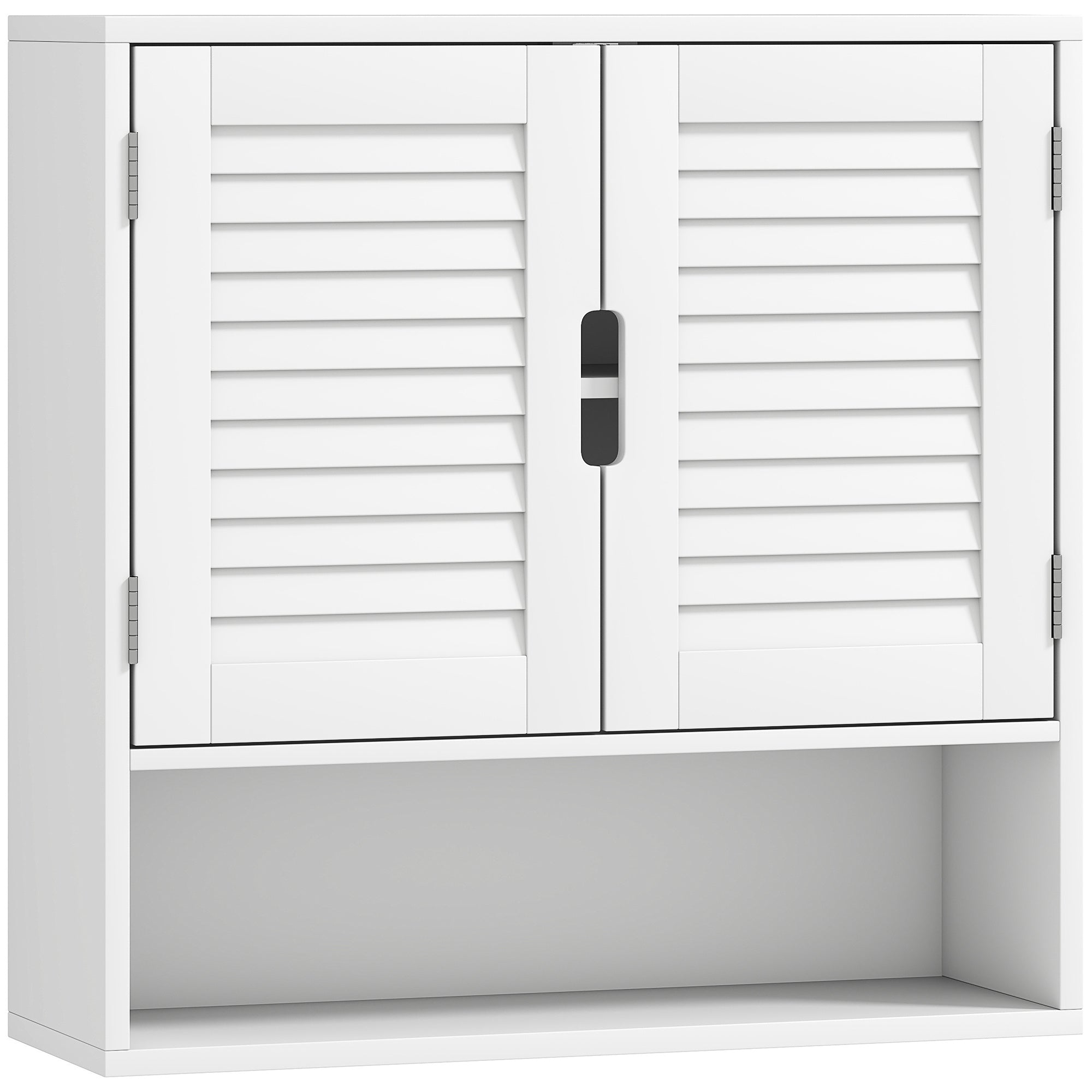 Bathroom Cabinet, Wall Mounted Storage Cabinet with Adjustable Shelves, 60 x 20 x 60 cm, White