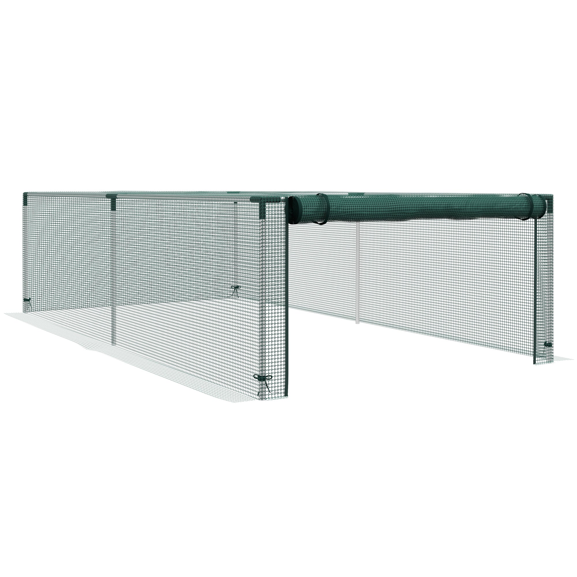 8 Ft by 4 Ft Steel Plant Protection Cage with Door Green