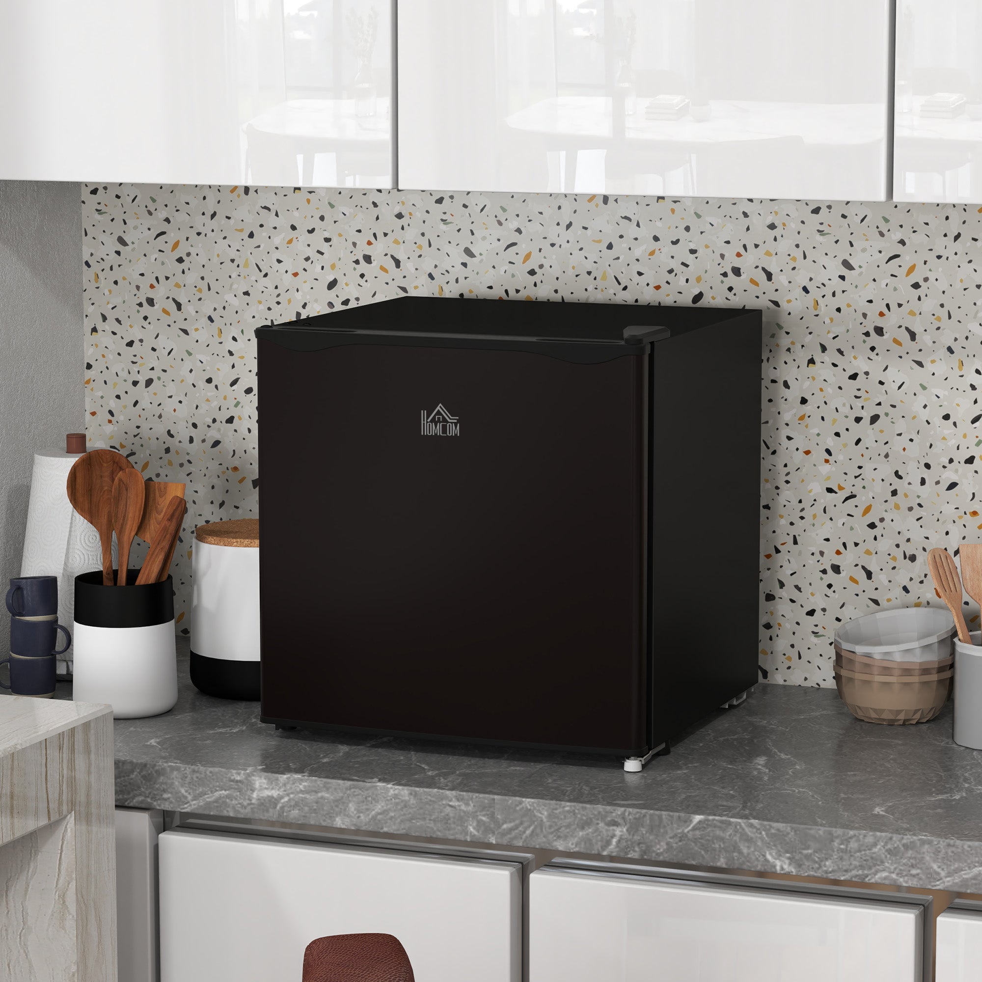 35L Mini Freezer with Adjustable -24° to -14° Temperature Range - Black