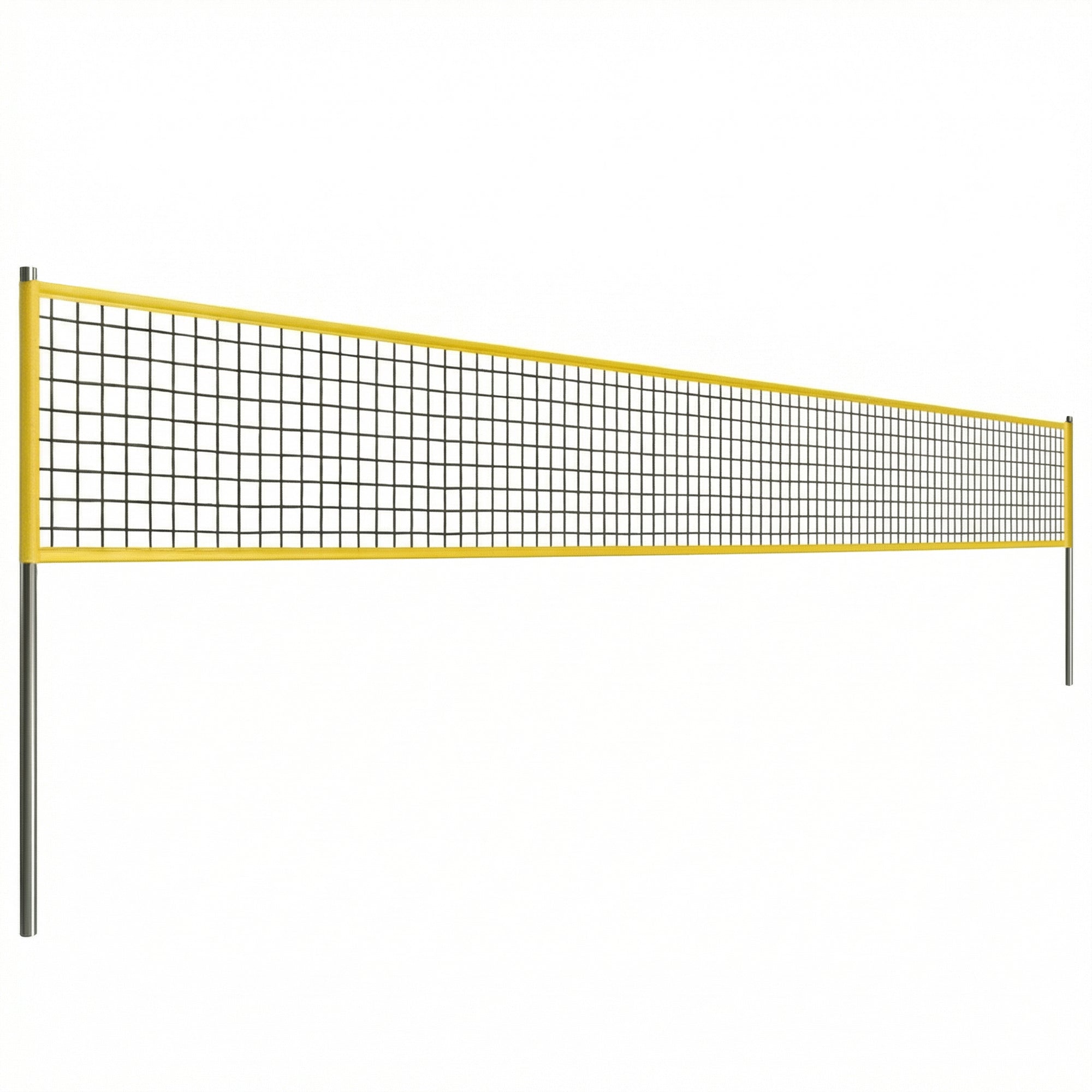 Portable Volleyball Net Set with Adjustable Height Steel Poles, Volleyball, Boundary Line and Carrying Bag for Beach