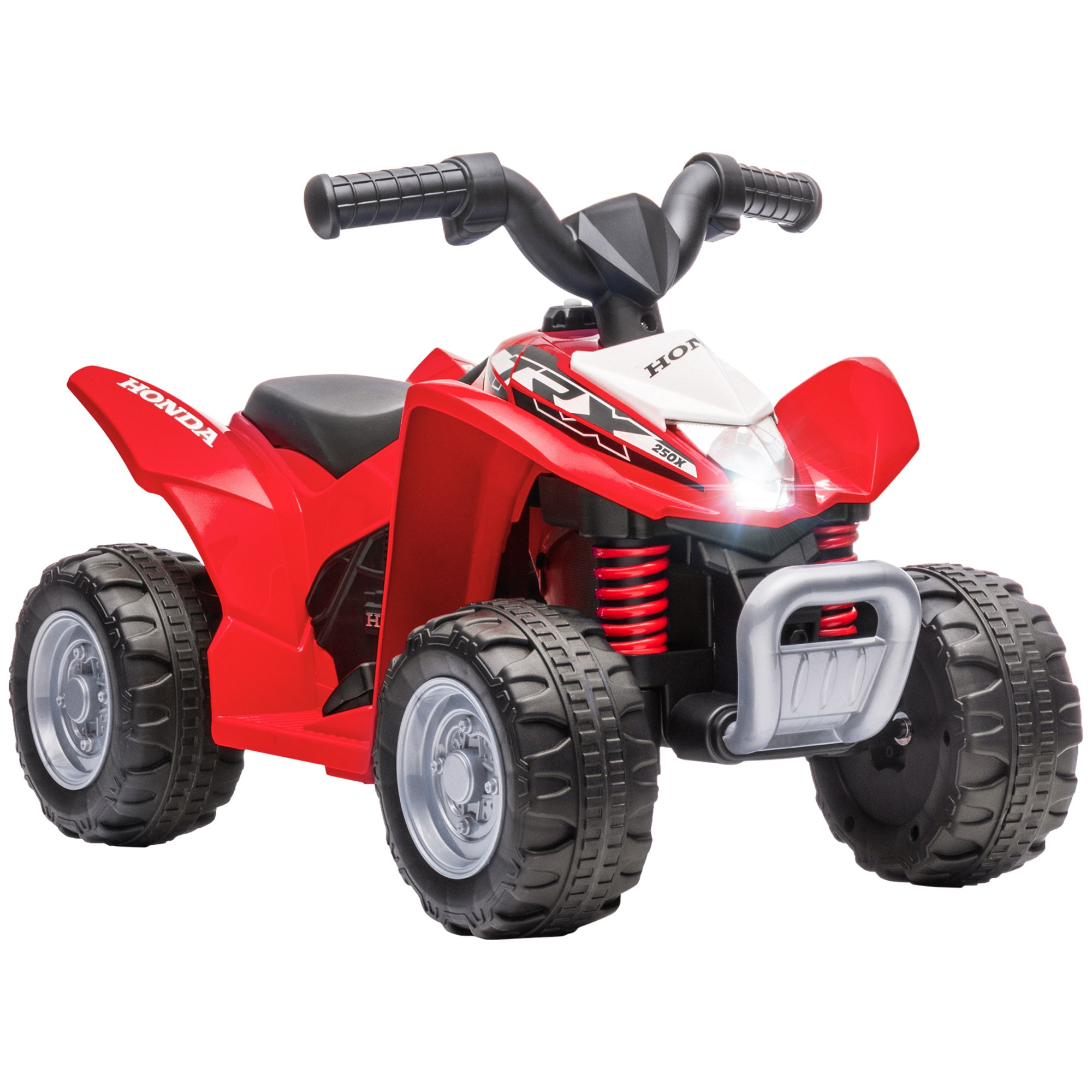Honda Licensed Kids Electric Quad Bike, 6V ATV Ride On for Ages 1.5-3 Years, Red