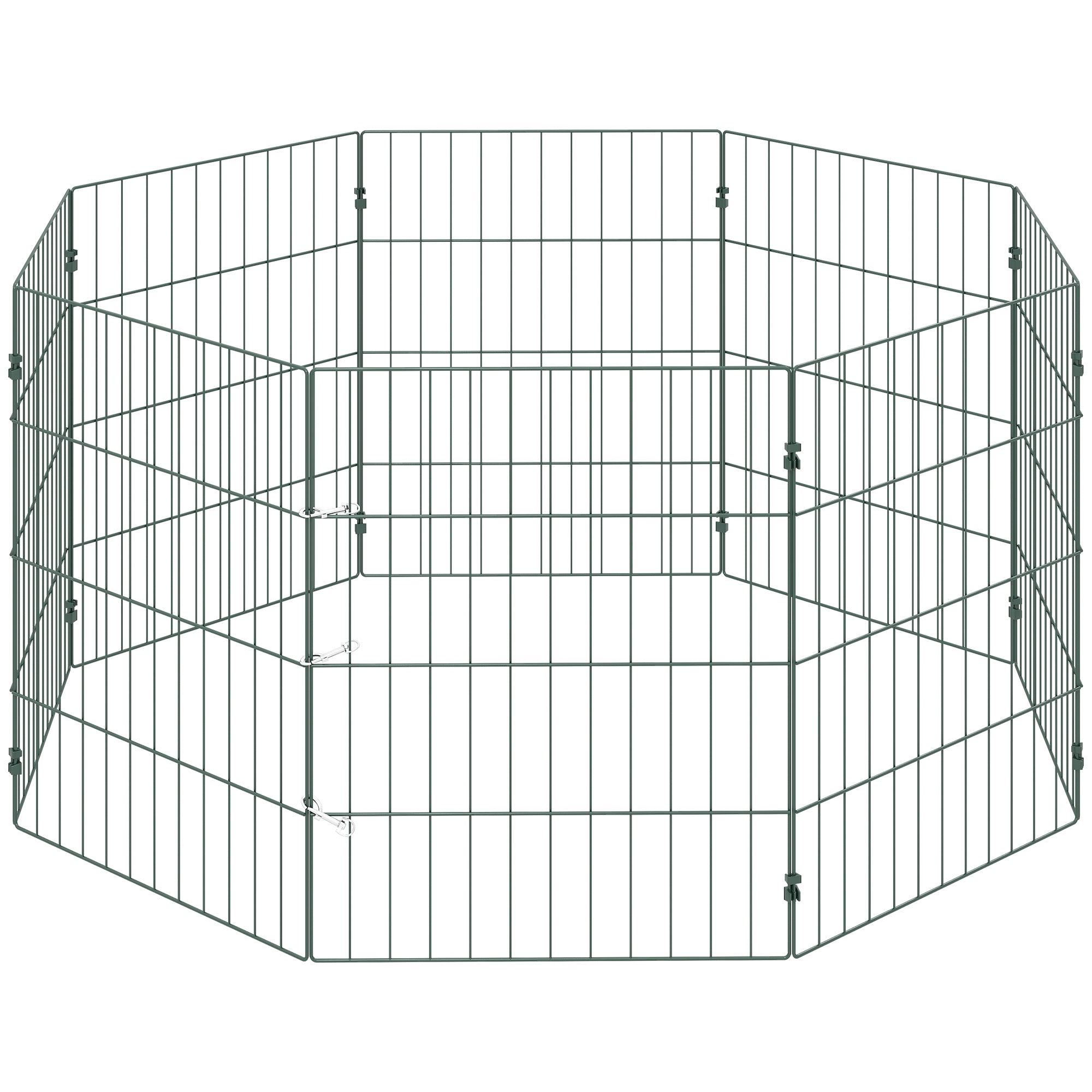 8 Panel Pet Playpen for Small Dogs Indoor Outdoor 60 cm Height