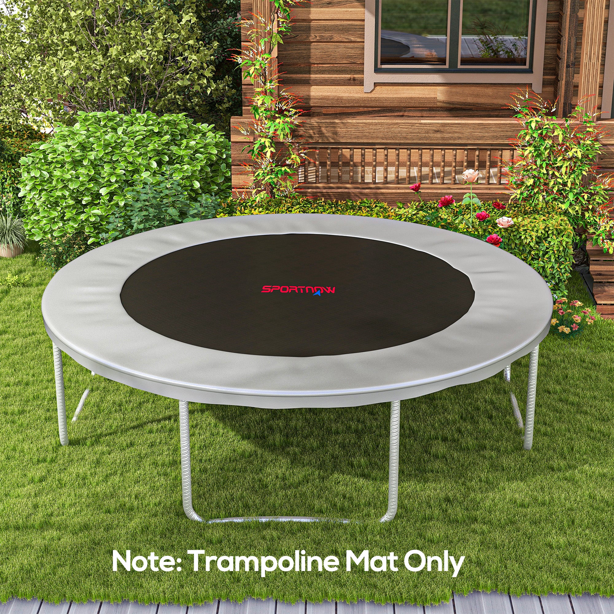 Replacement 12ft Trampoline Mat with 72 V-Hooks and Spring Pull Tool for 14cm Springs - Orange