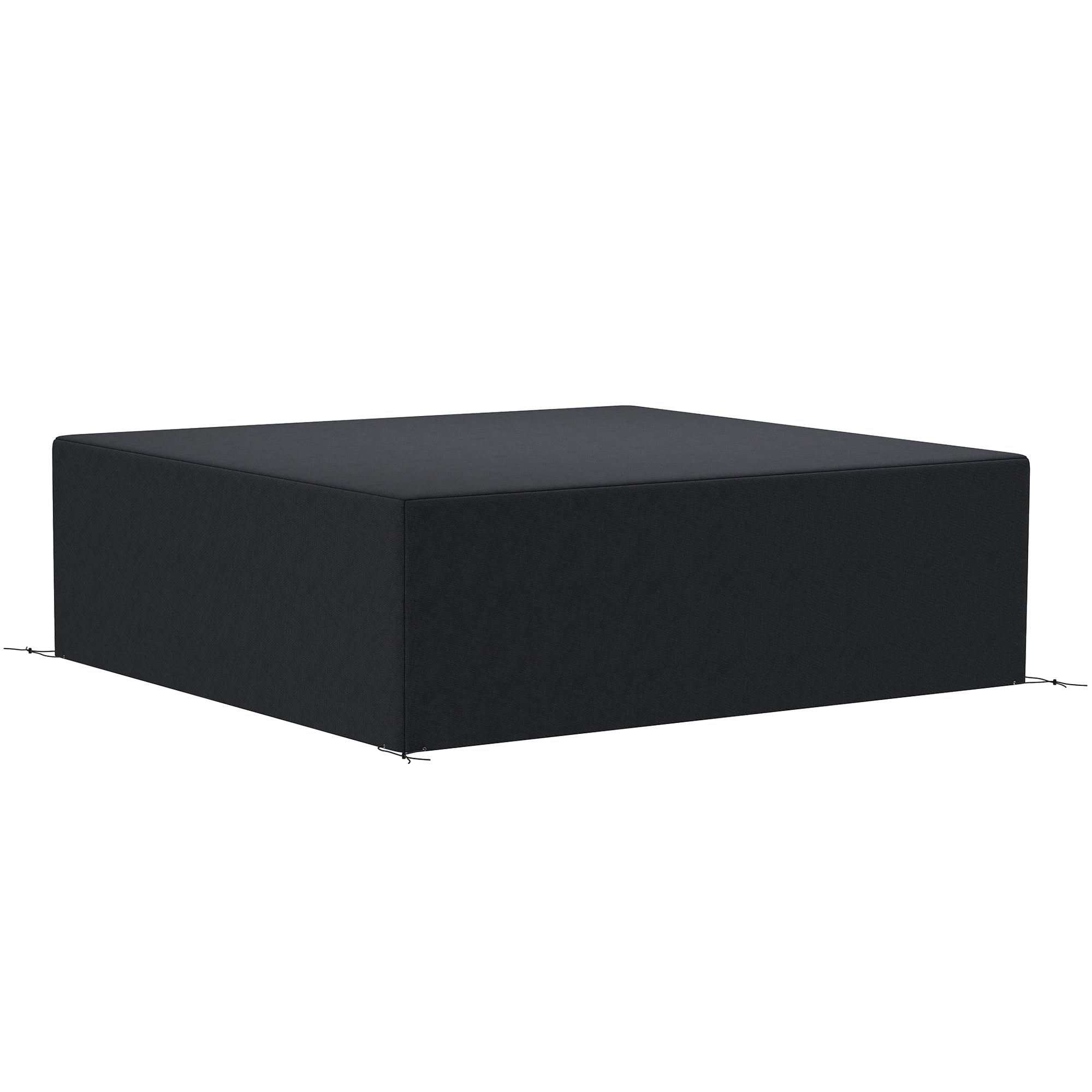 600D Oxford Waterproof Garden Sofa Cover Set 225x210x70cm - Black