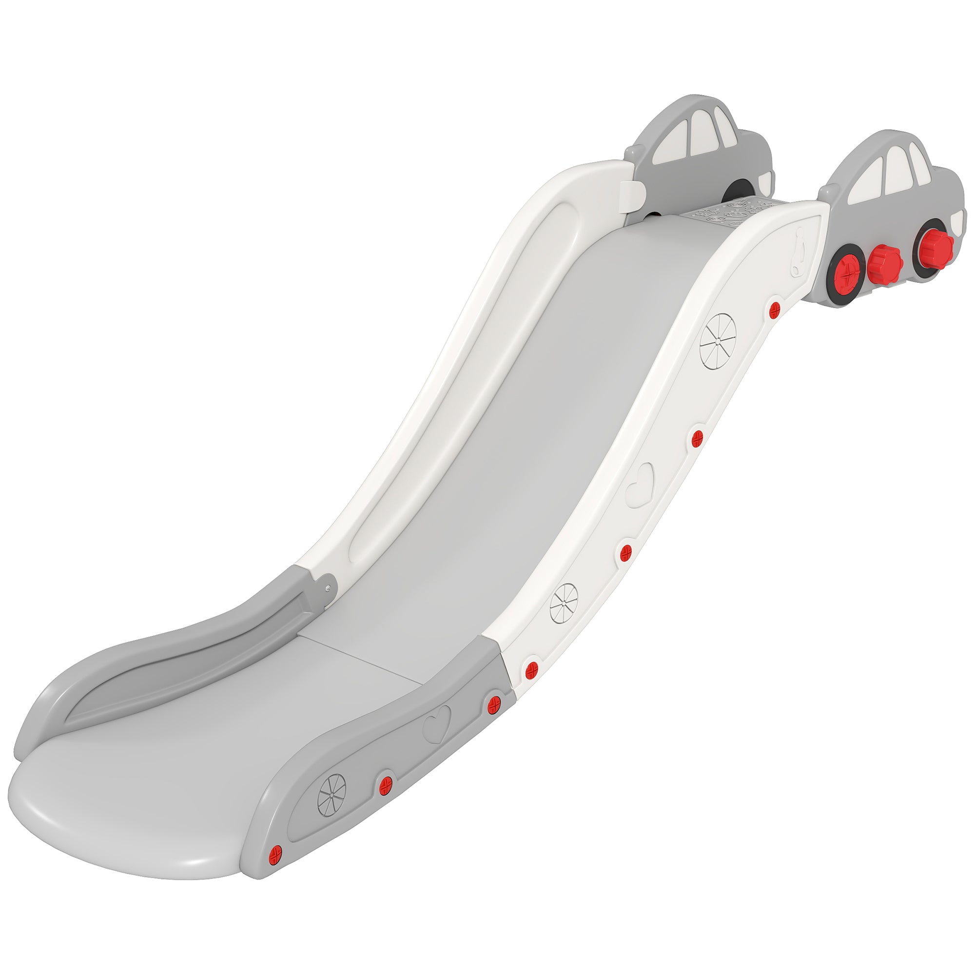 Kids Slide for Bed, Sofa, with Extended Length, Easy to assemble and Store, Grey