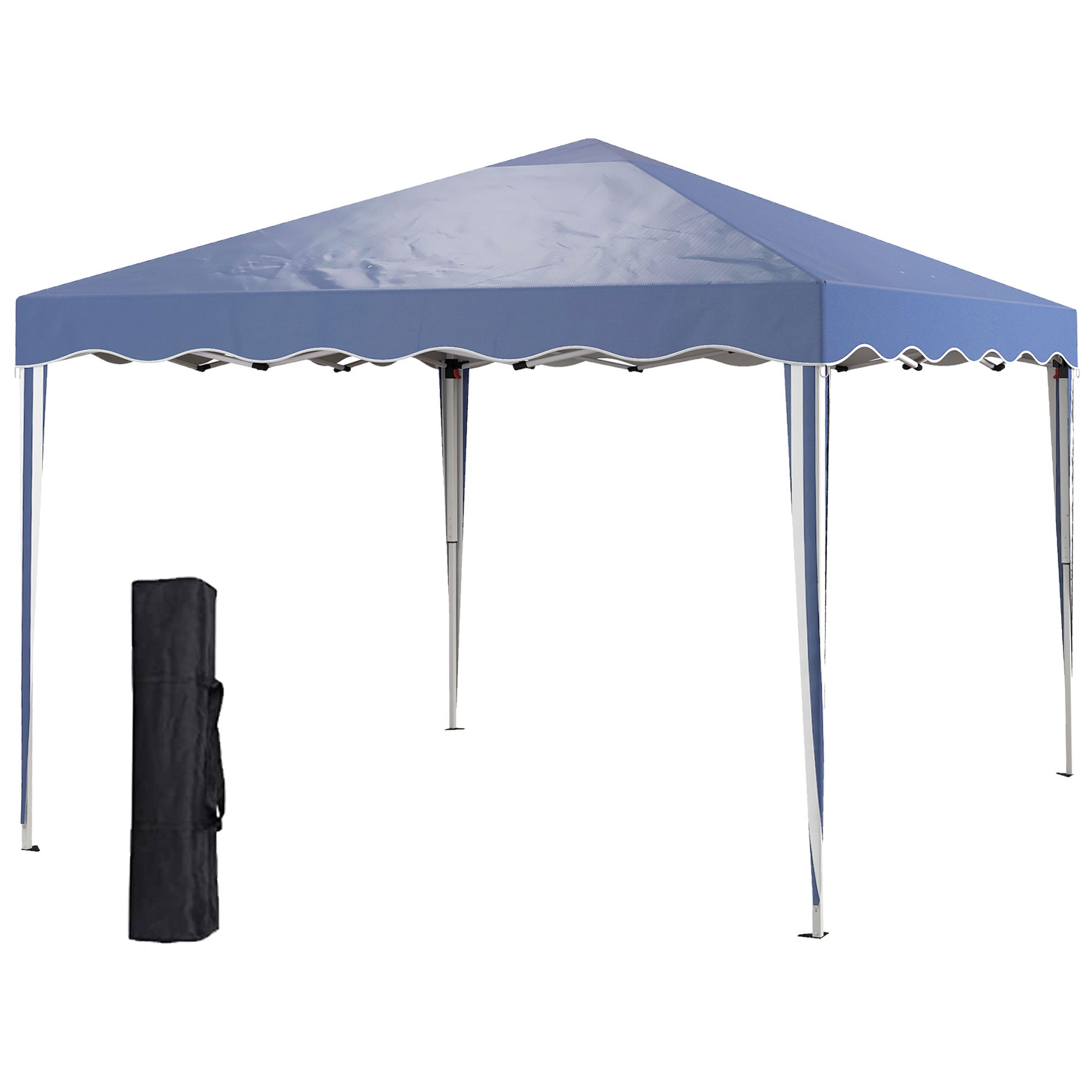3 x 3m Pop Up Gazebo Set - Adjustable Steel Frame Outdoor Tent