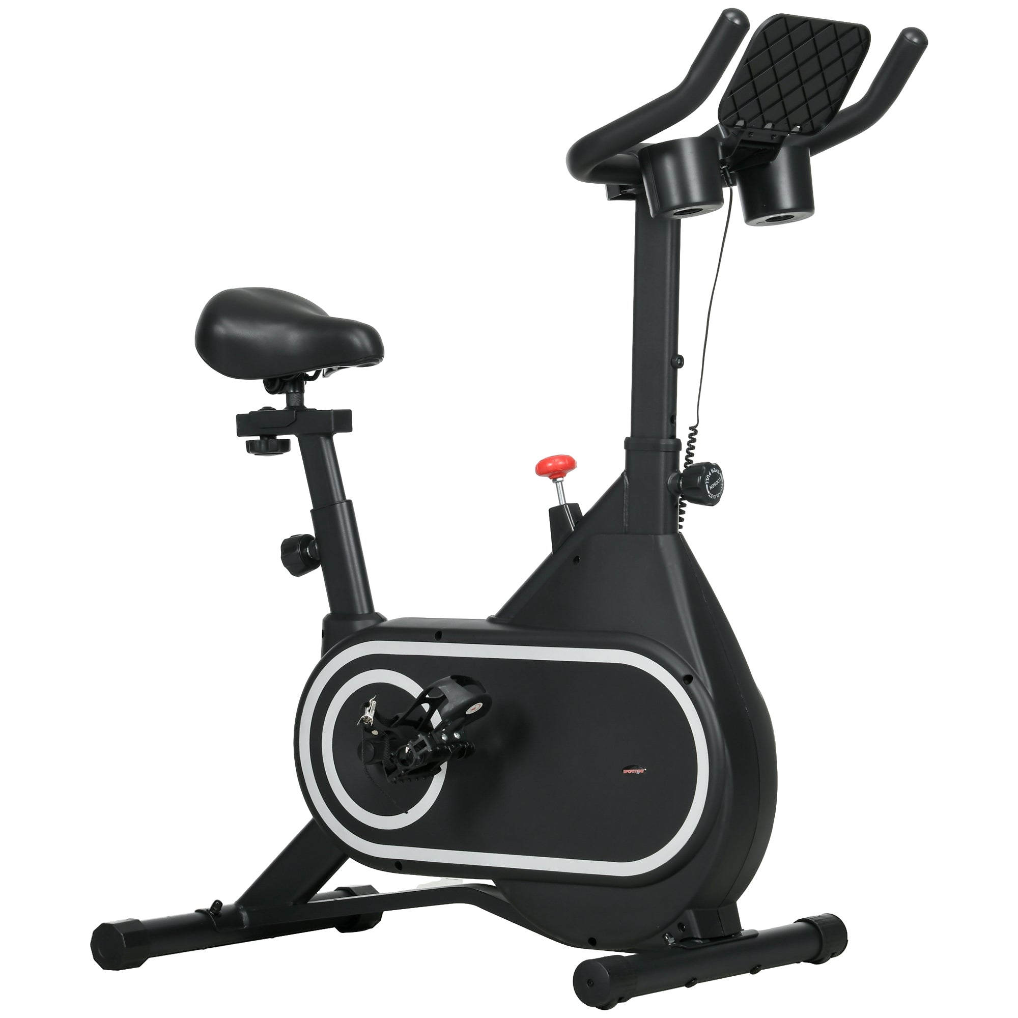 Magnetic Indoor Cycling Bike with Silent Flywheel and LCD Display - Black