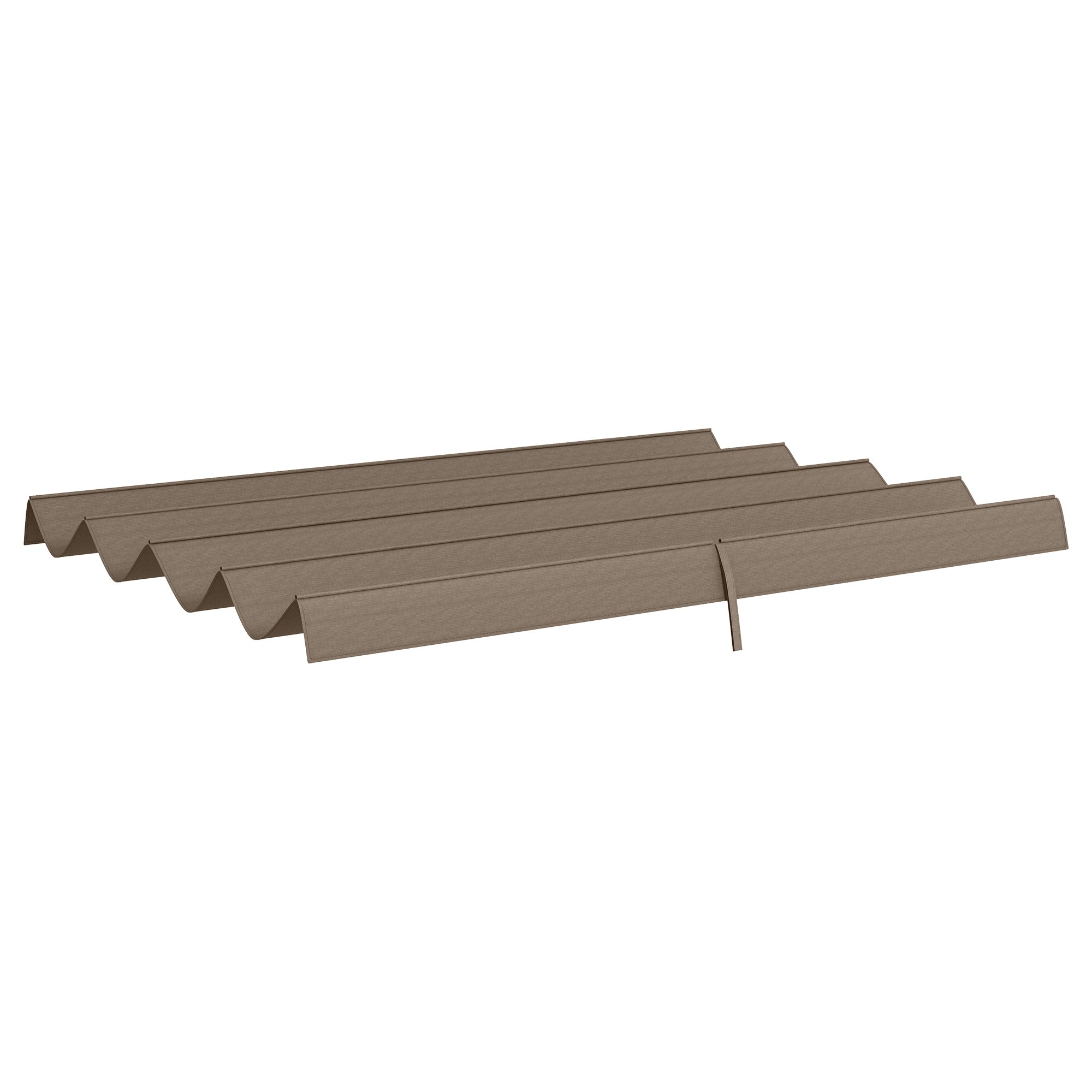 Retractable Pergola Roof Cover 3x2.15m UV30+ Protection - Coffee