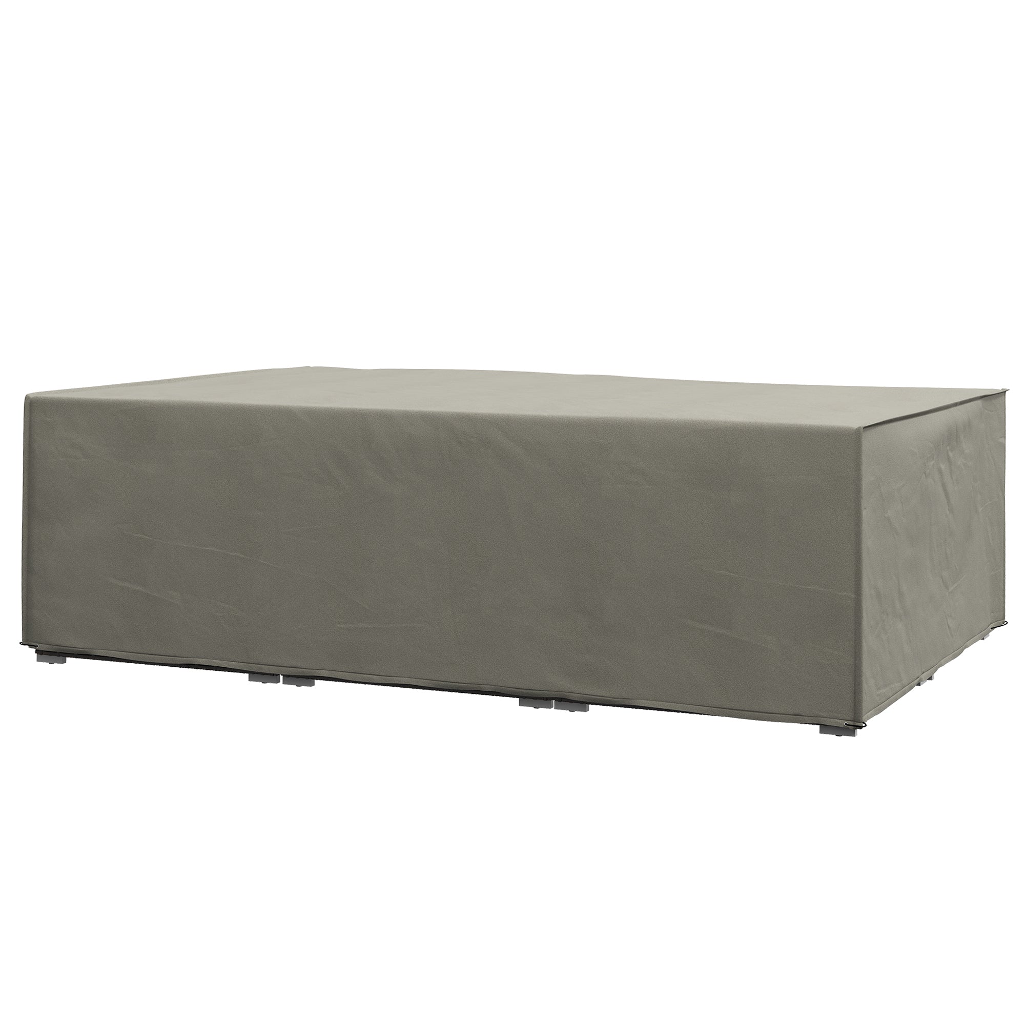Outdoor Garden Furniture Cover Set Waterproof Grey 222x155x67 cm