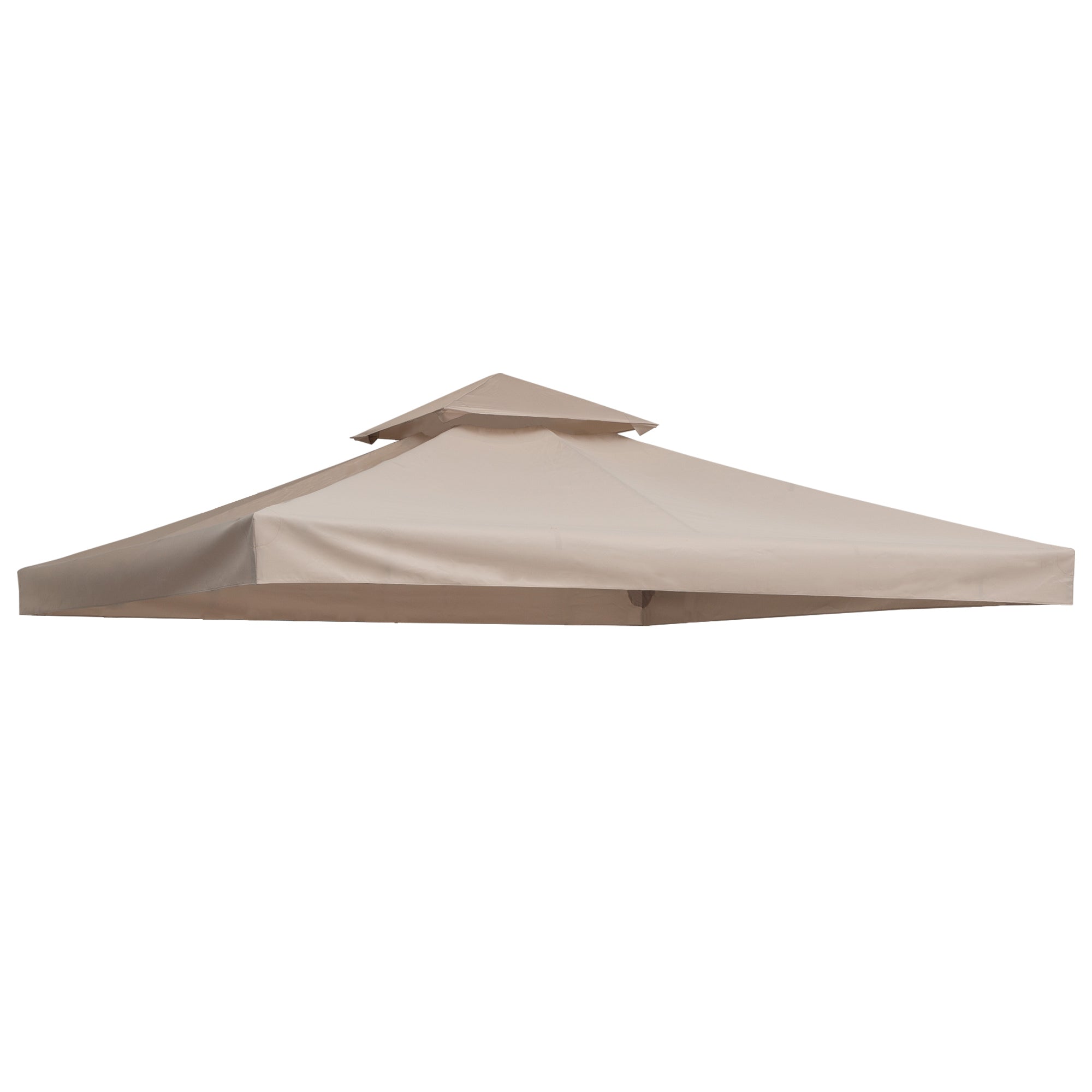 3x3 Metre Double Tier Gazebo Canopy Top Cover - UV Resistant Deep Beige