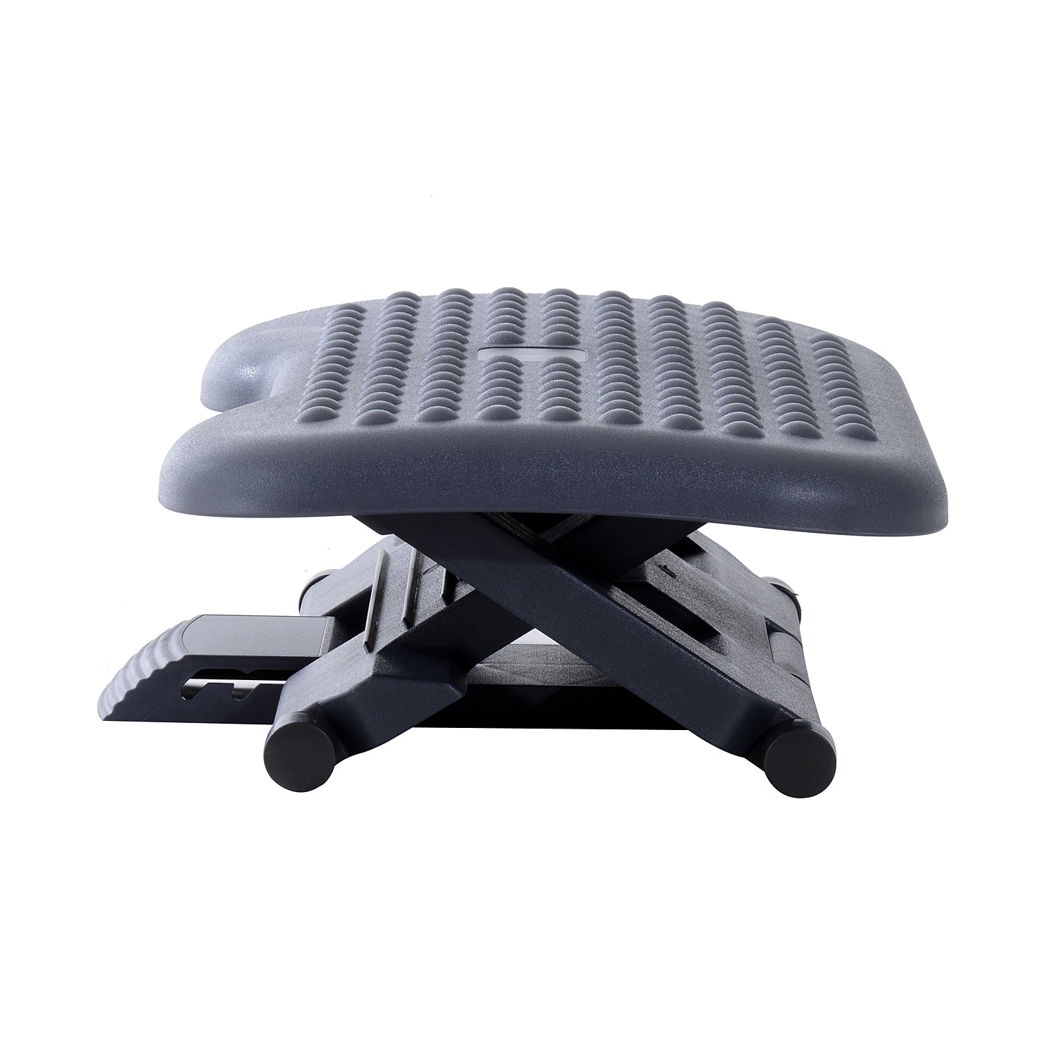 Adjustable Height & Angle Tilting Footrest Platform for Home Office - Gray Black