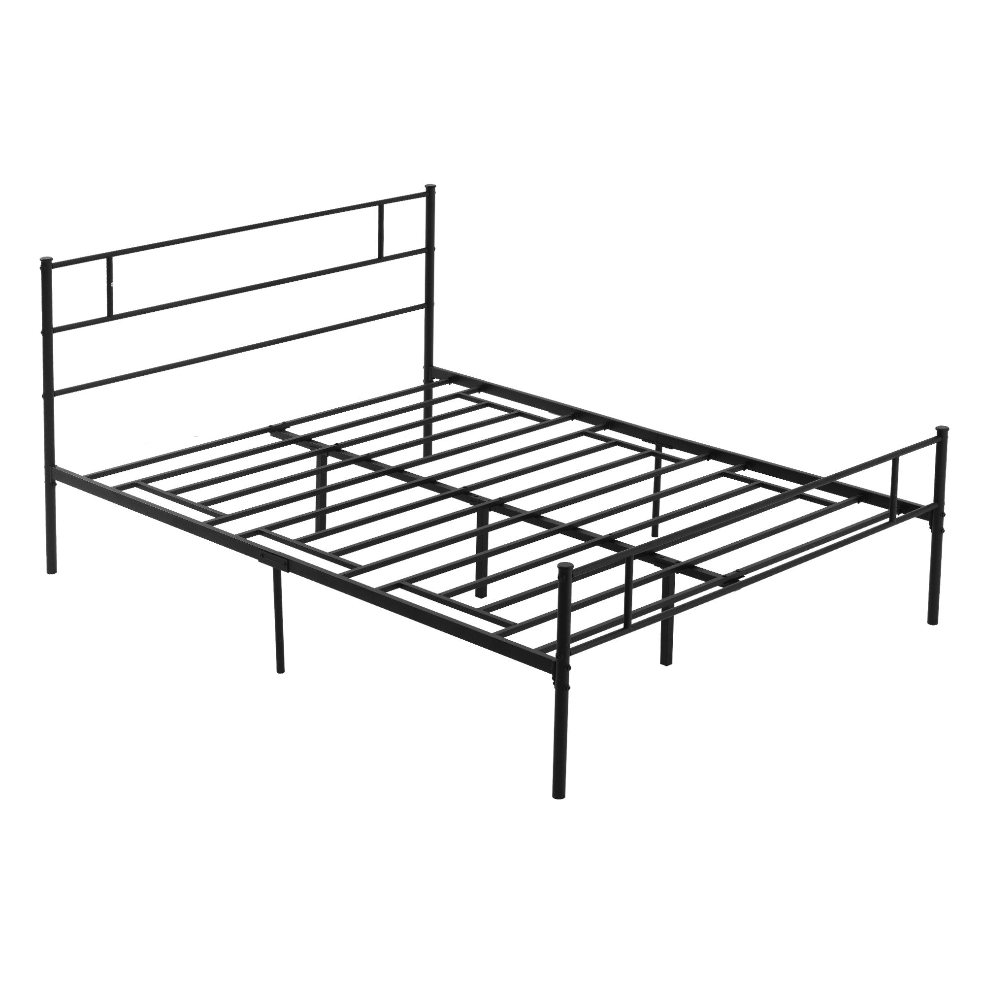 King Metal Bed Frame with Underbed Storage 31cm Clearance - Black