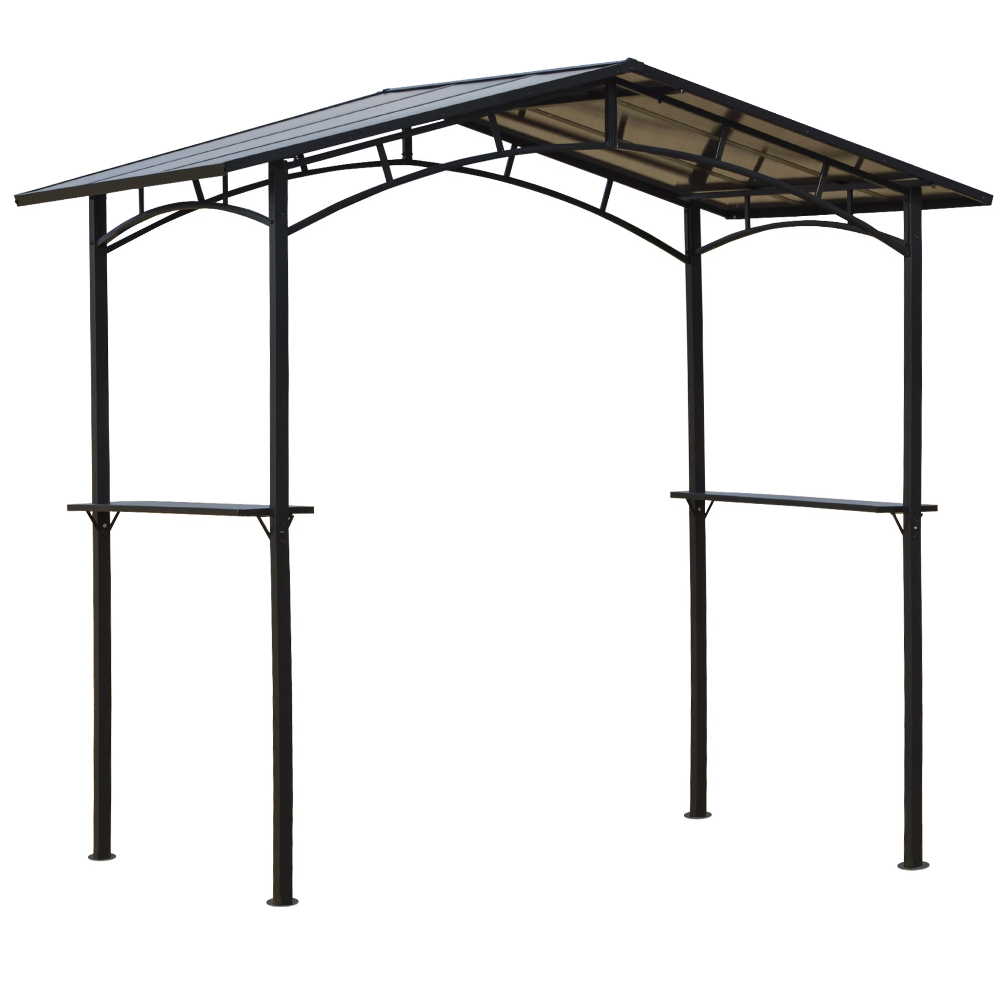 8ft Outdoor BBQ Gazebo Tent with Aluminium Frame and Hardtop Roof