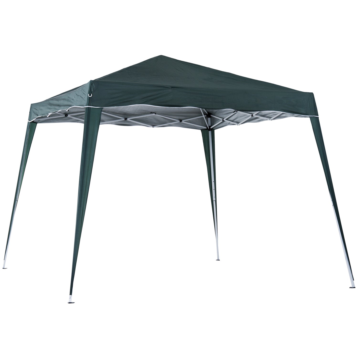Pop-Up Tent 3x3x2.4 m with Steel Frame and UV Protection - Green