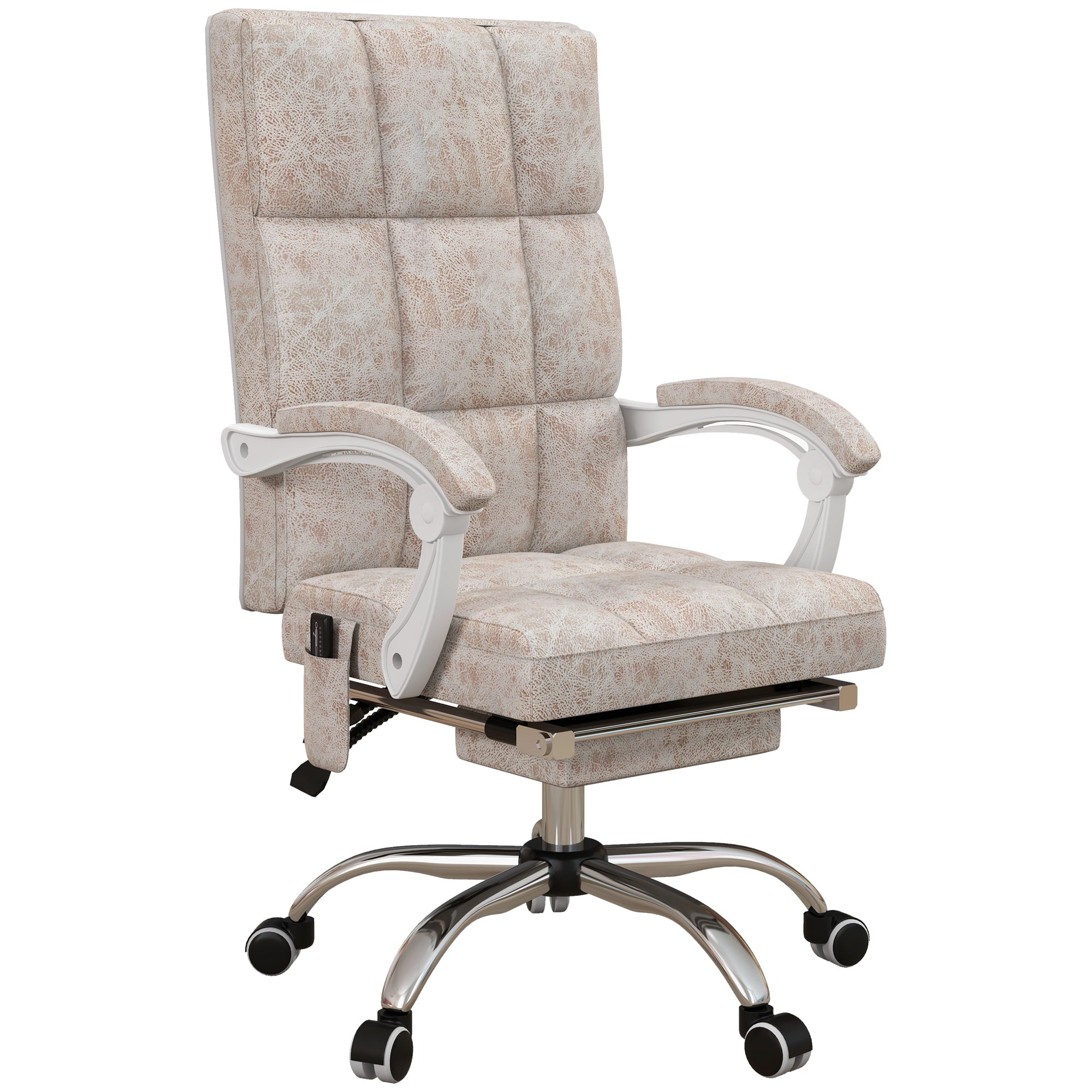 Executive Vibration Massage Office Chair Beige with Recline | Direct Executive Vibration Massage Office Chair Beige with Recline | Direct