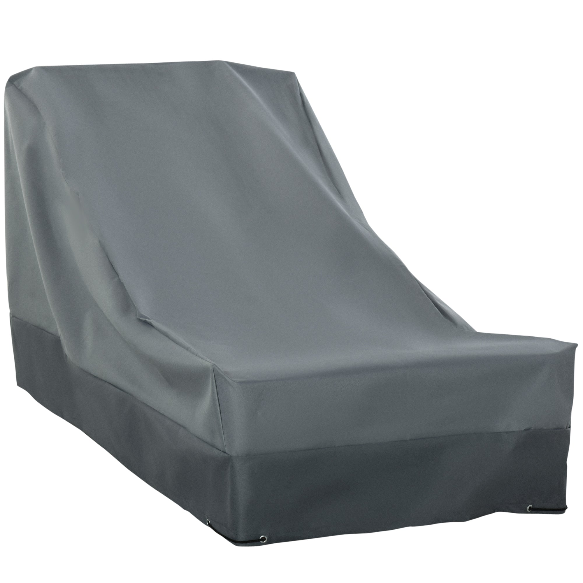 Rectangular Patio Chair Furniture Cover 600D Oxford Water UV Resistant - Grey