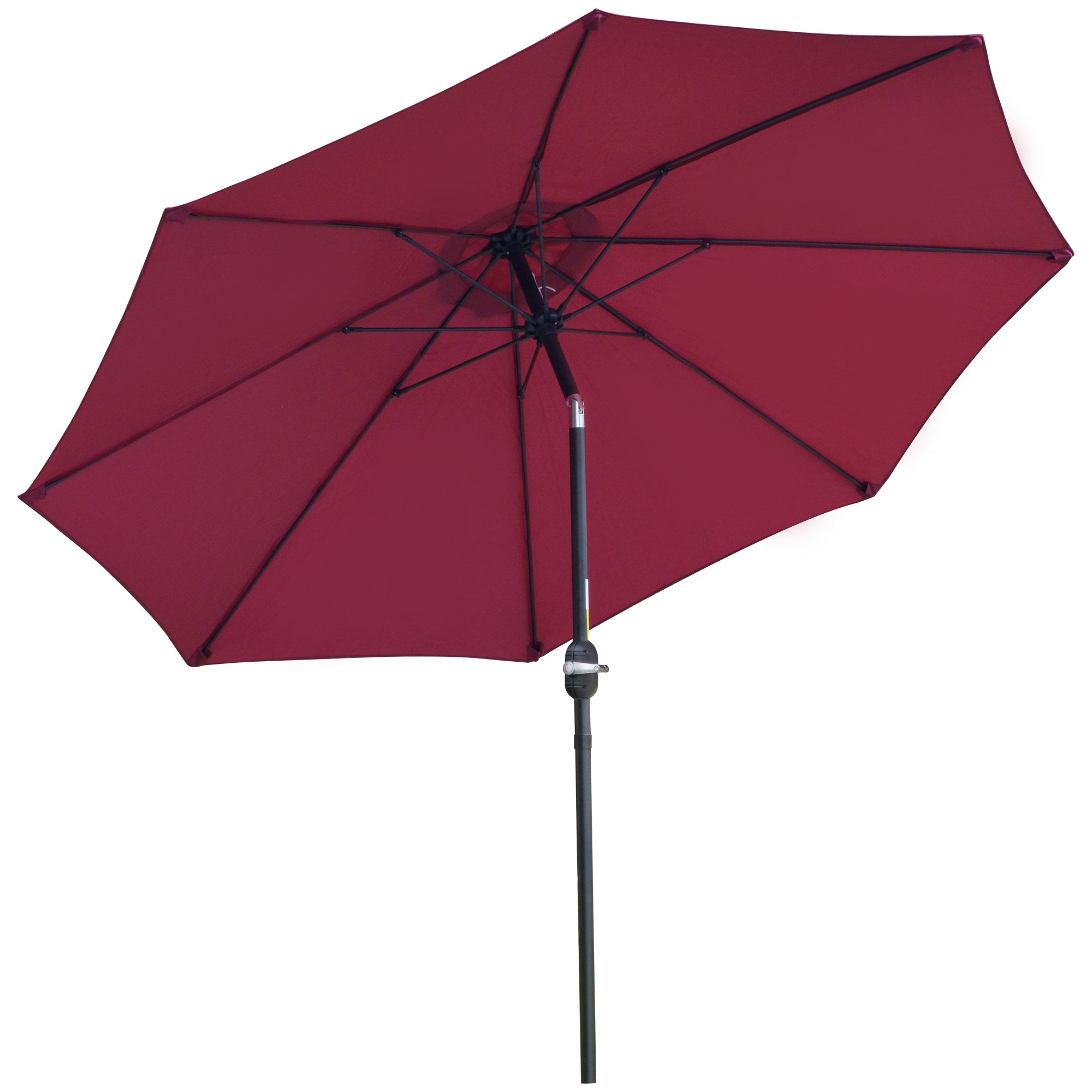 2.6 Metre Aluminium Pole Tilting Parasol - Red