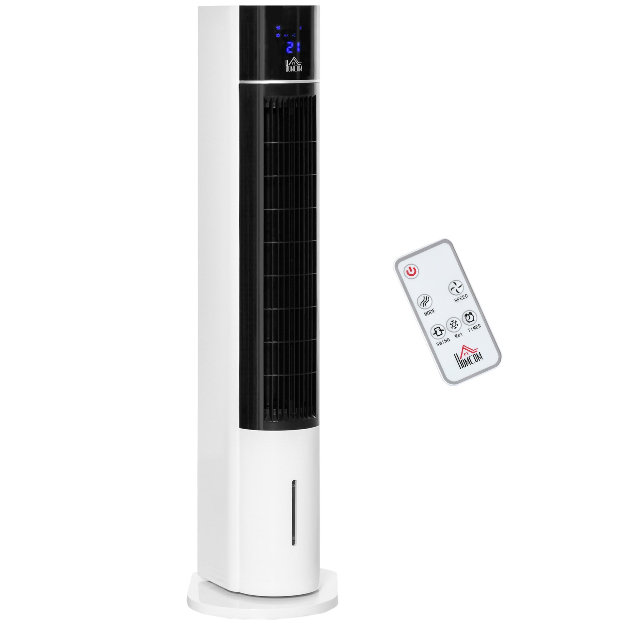 Bladeless Evaporative Air Cooler with Remote Control - White