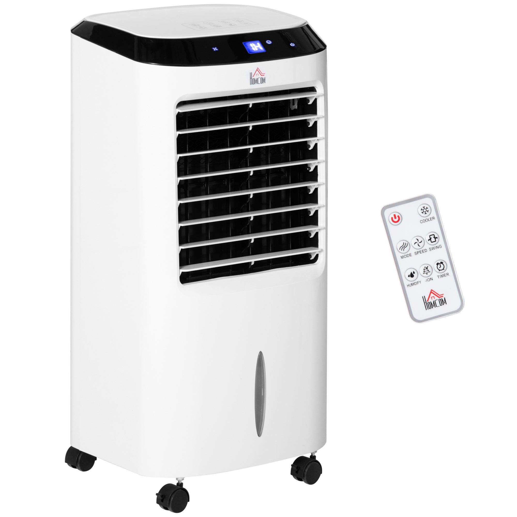 Portable Evaporative Air Cooler with Remote Control - White