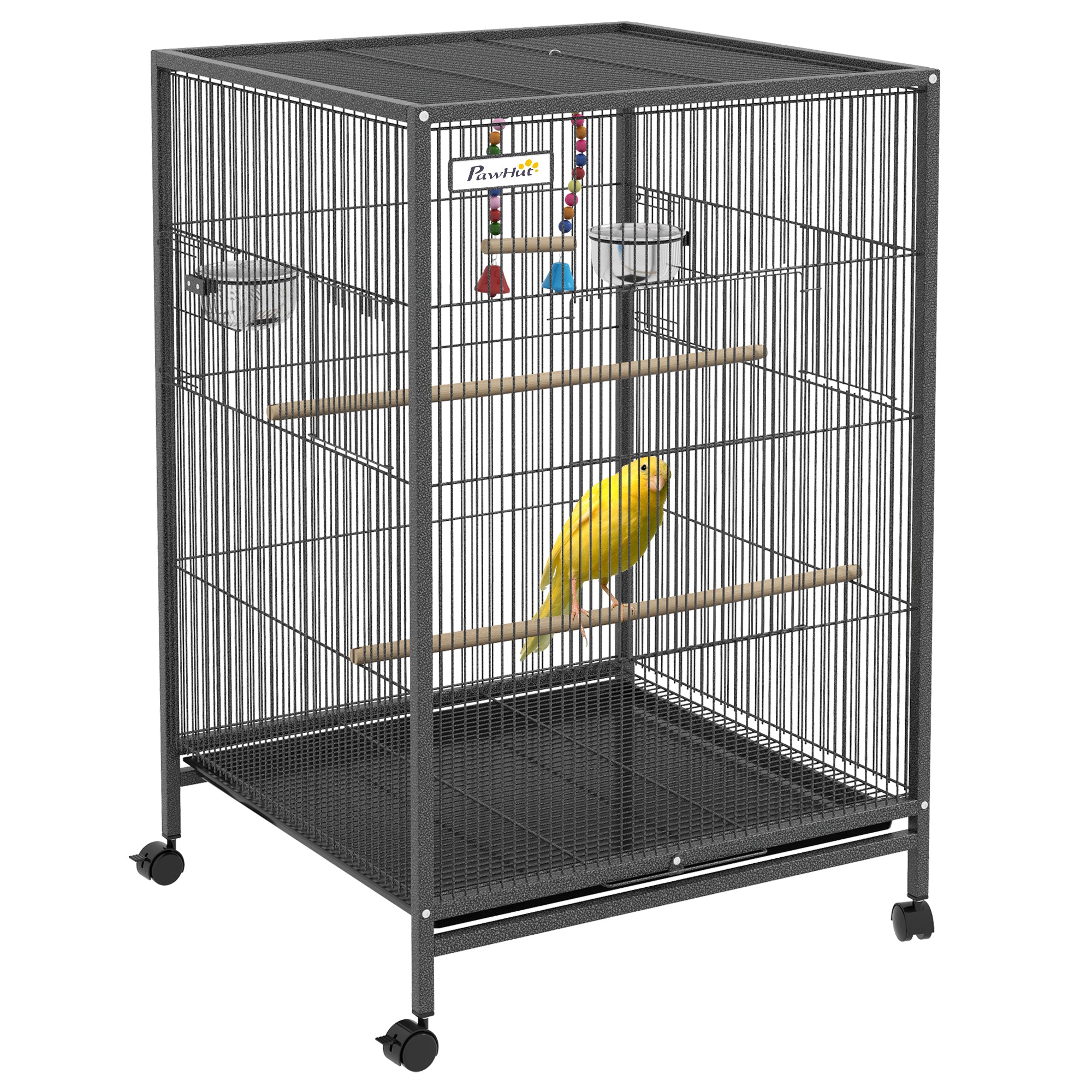Nova Microdermabrasion 63" Bird Cage With Stand - Medium Pet Bird Home For Cockatiels & Conures