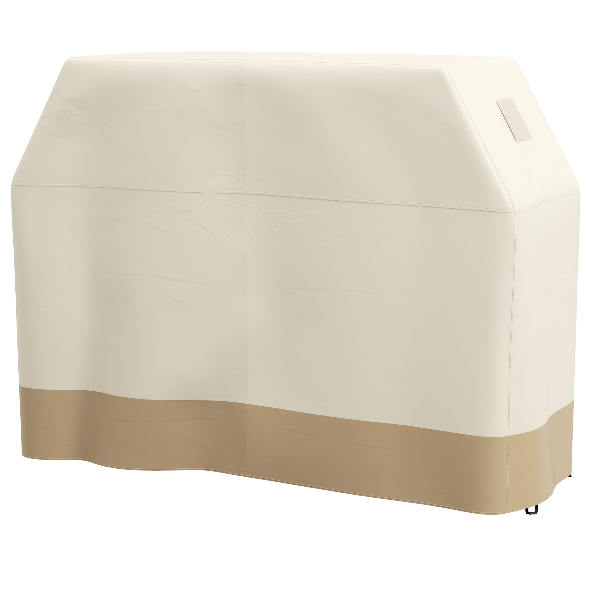 Large Weather-Resistant BBQ Grill Cover Set - Beige Oxford Fabric