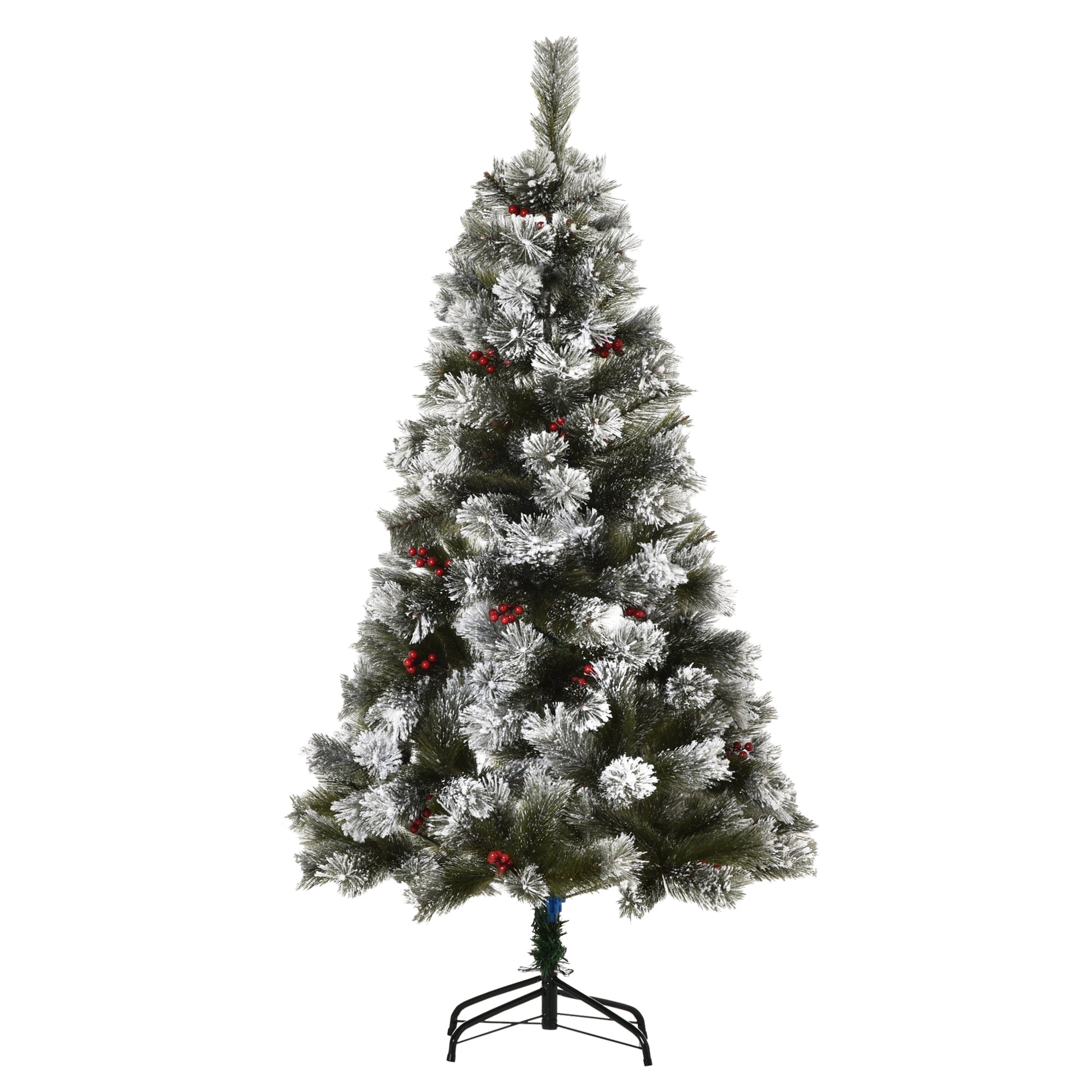 150cm Christmas Tree with 184 Tips and 33 Berries - Green