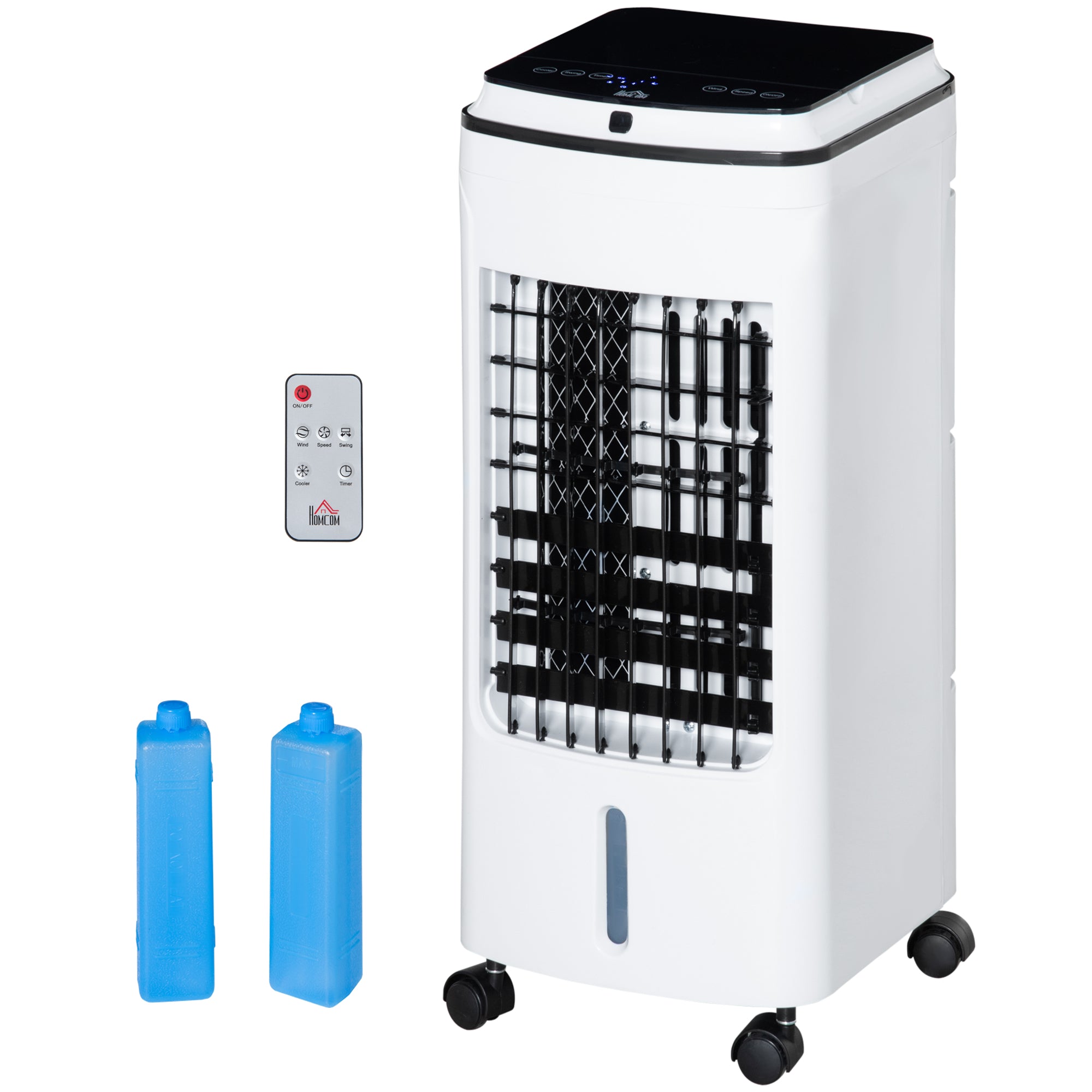 3-in-1 Portable Evaporative Air Cooler with Timer and Remote - White