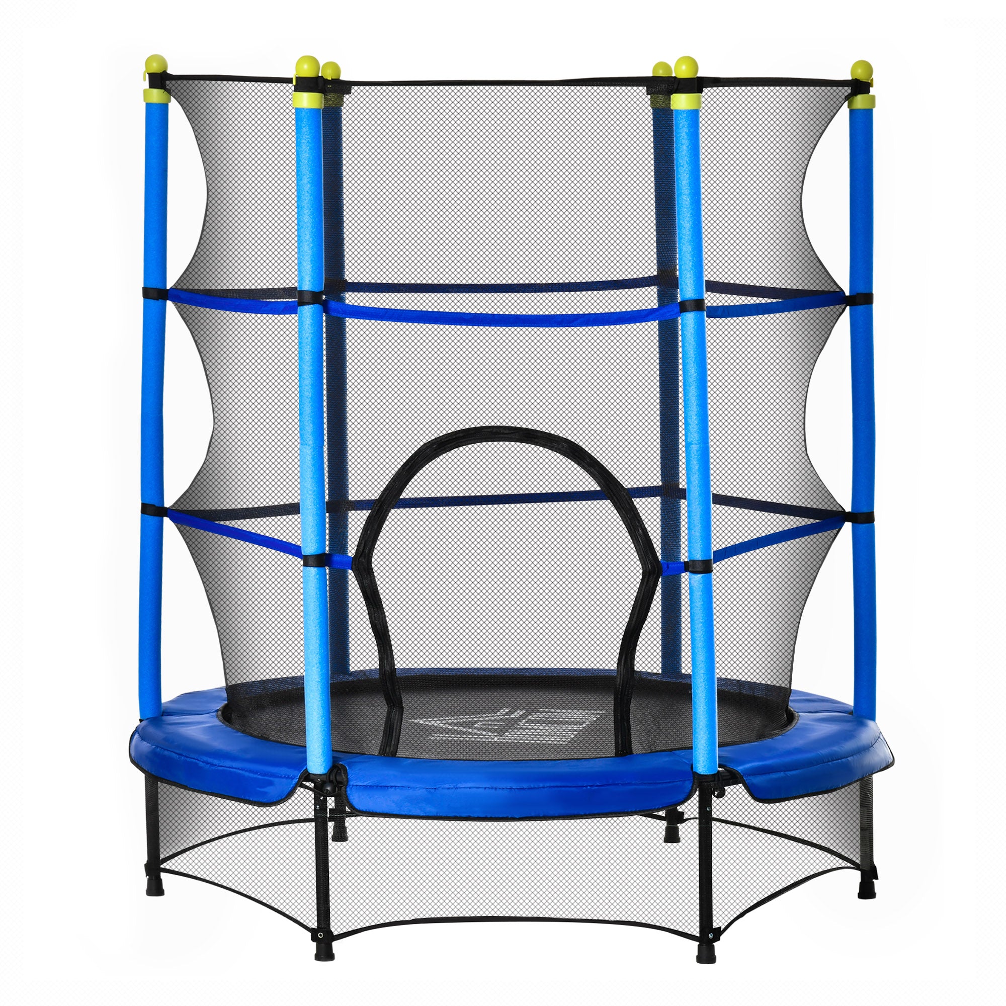 5.2FT Kids Trampoline with Safety Enclosure, Indoor Outdoor Toddler Trampoline for Ages 3-10 Years, Blue