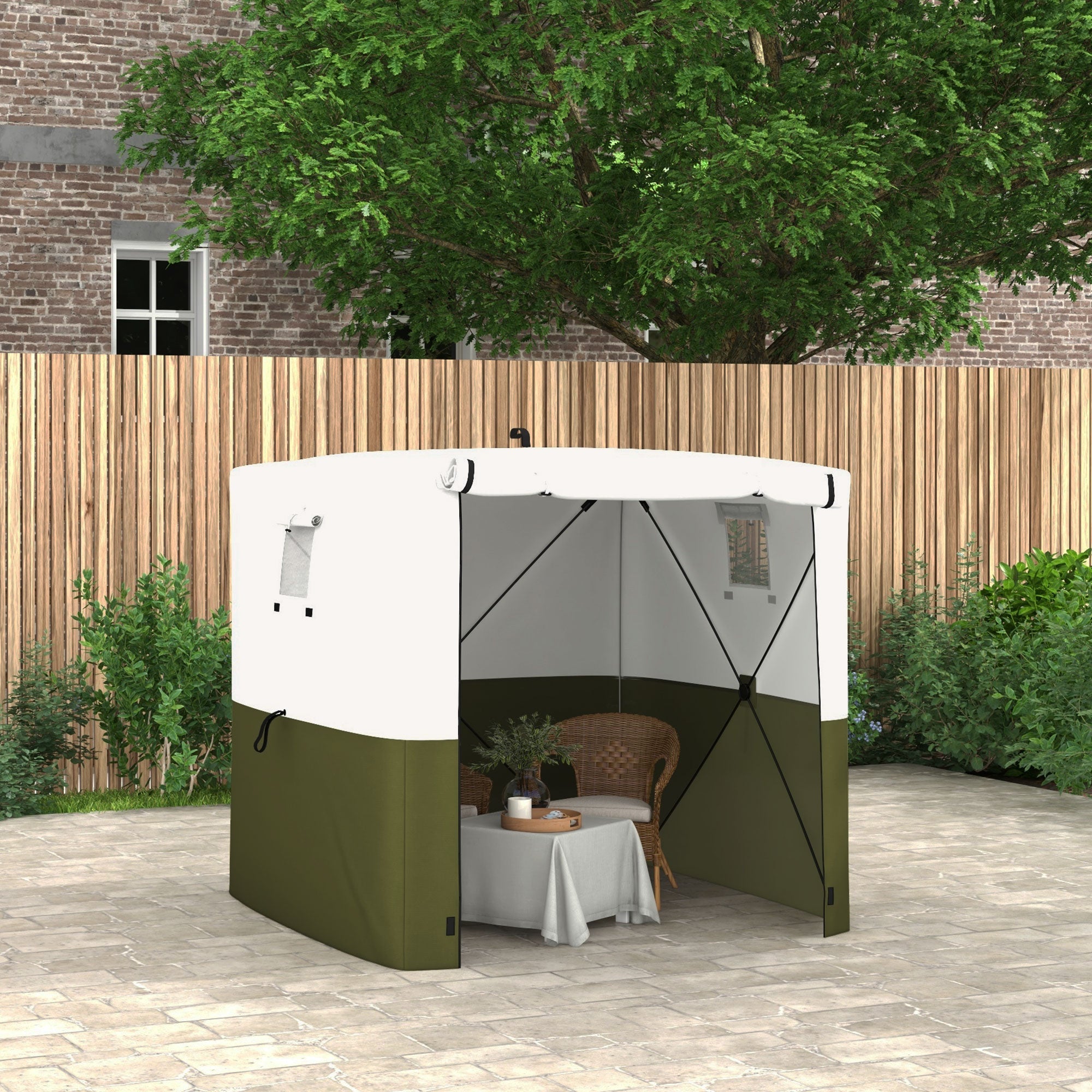 2 Metre Pop-Up Gazebo with UV30+ Fibreglass Frame - Green