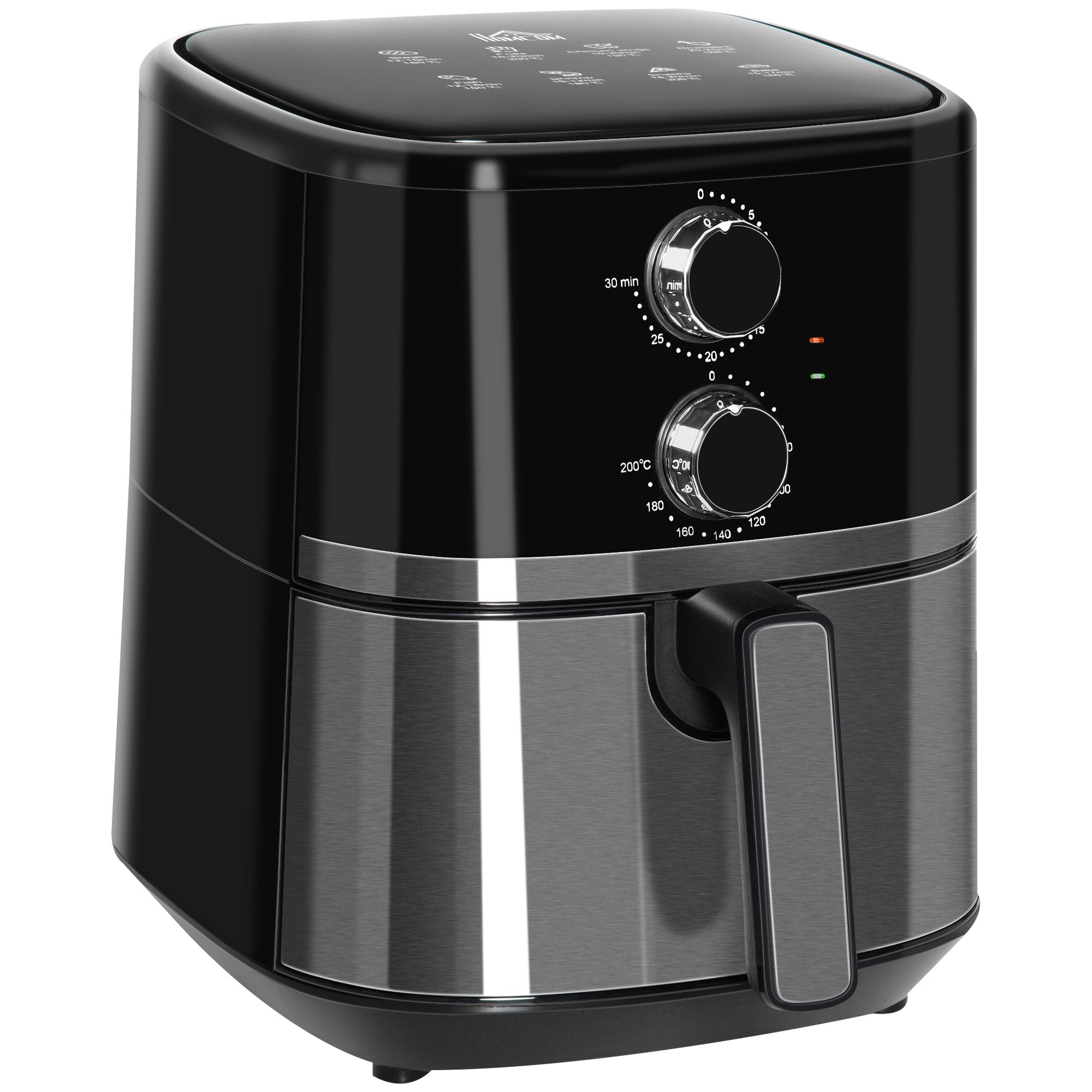 4.5L 1500W Air Fryer Oven with Rapid Air Circulation - Black