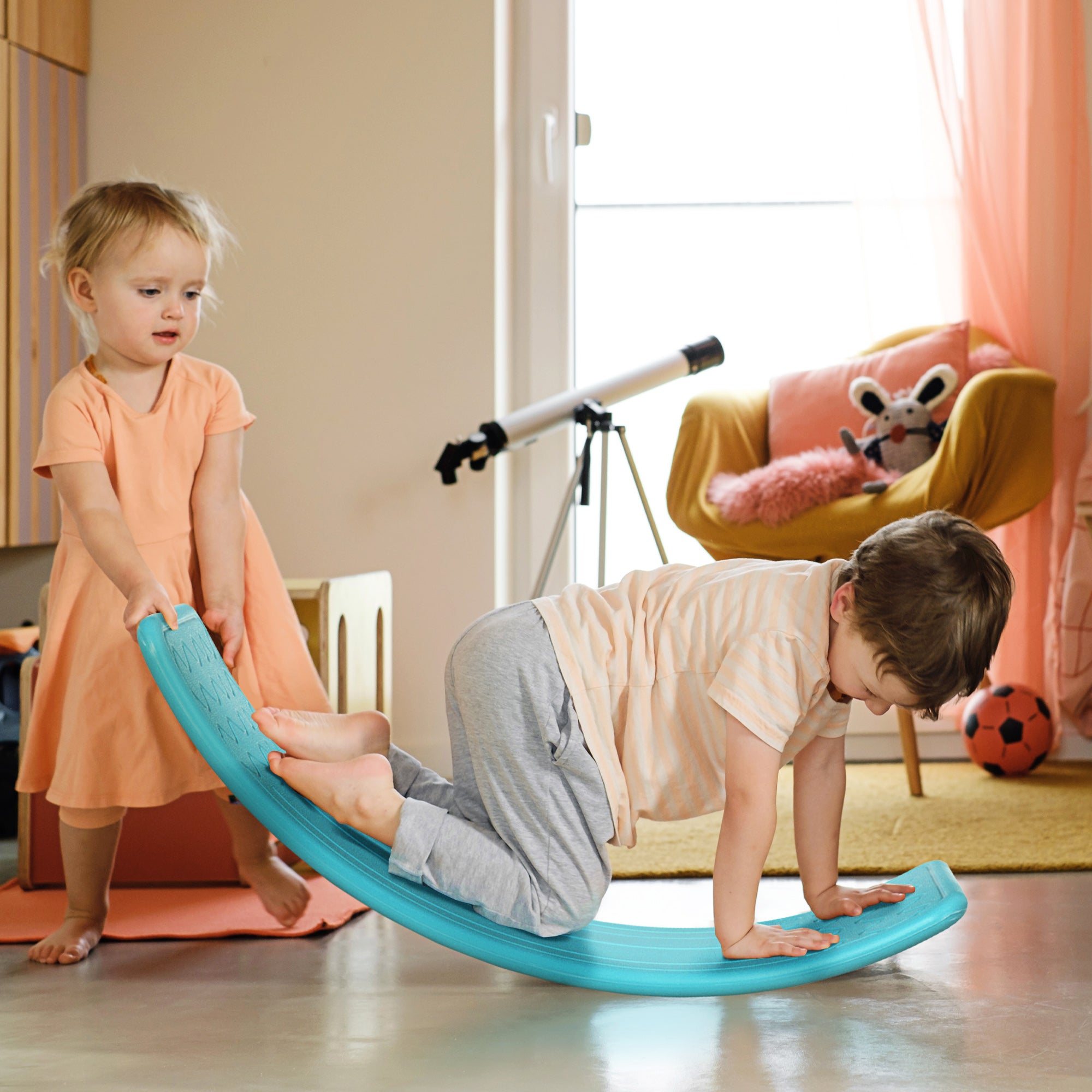 Balance Board for Kids Ages 3-6 Montessori Toy - Blue