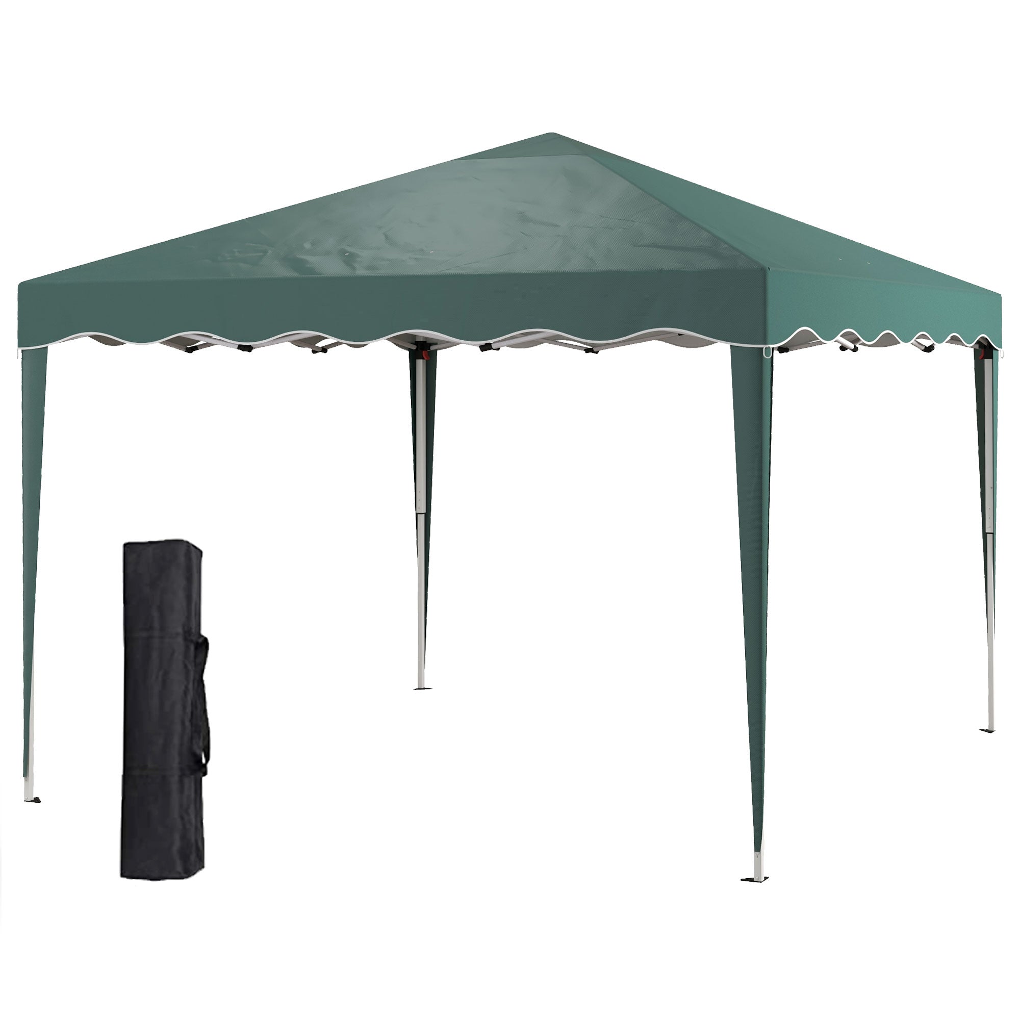3 x 3m Pop Up Gazebo with Adjustable Steel Frame and Carry Bag - Outdoor Camping Tent