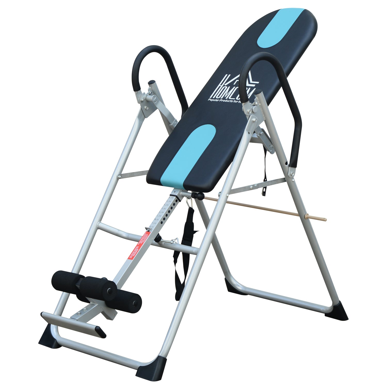 Foldable Gravity Inversion Table for Back Pain Relief - Black