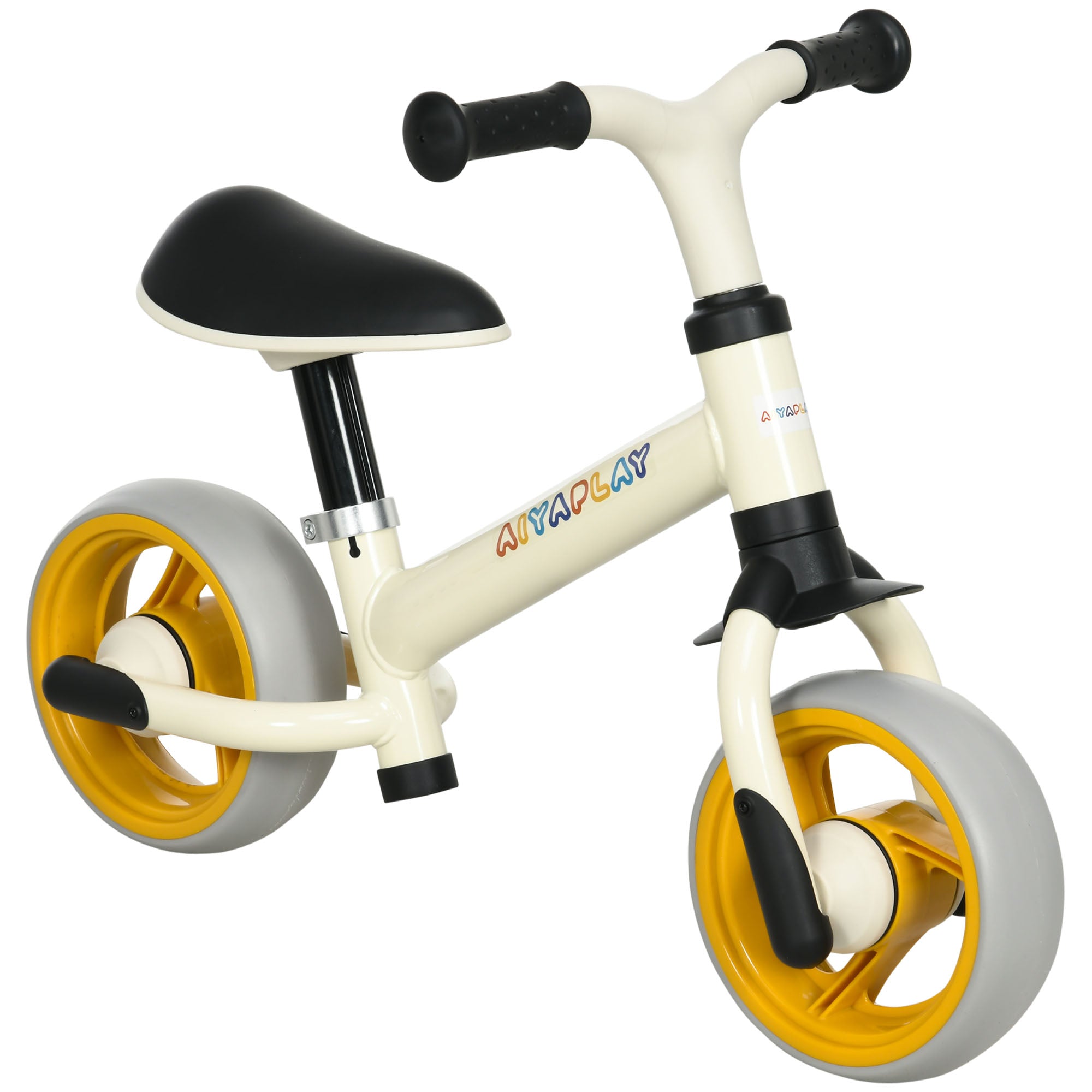 Lightweight Adjustable Balance Bike for Kids with EVA Wheels - Orange