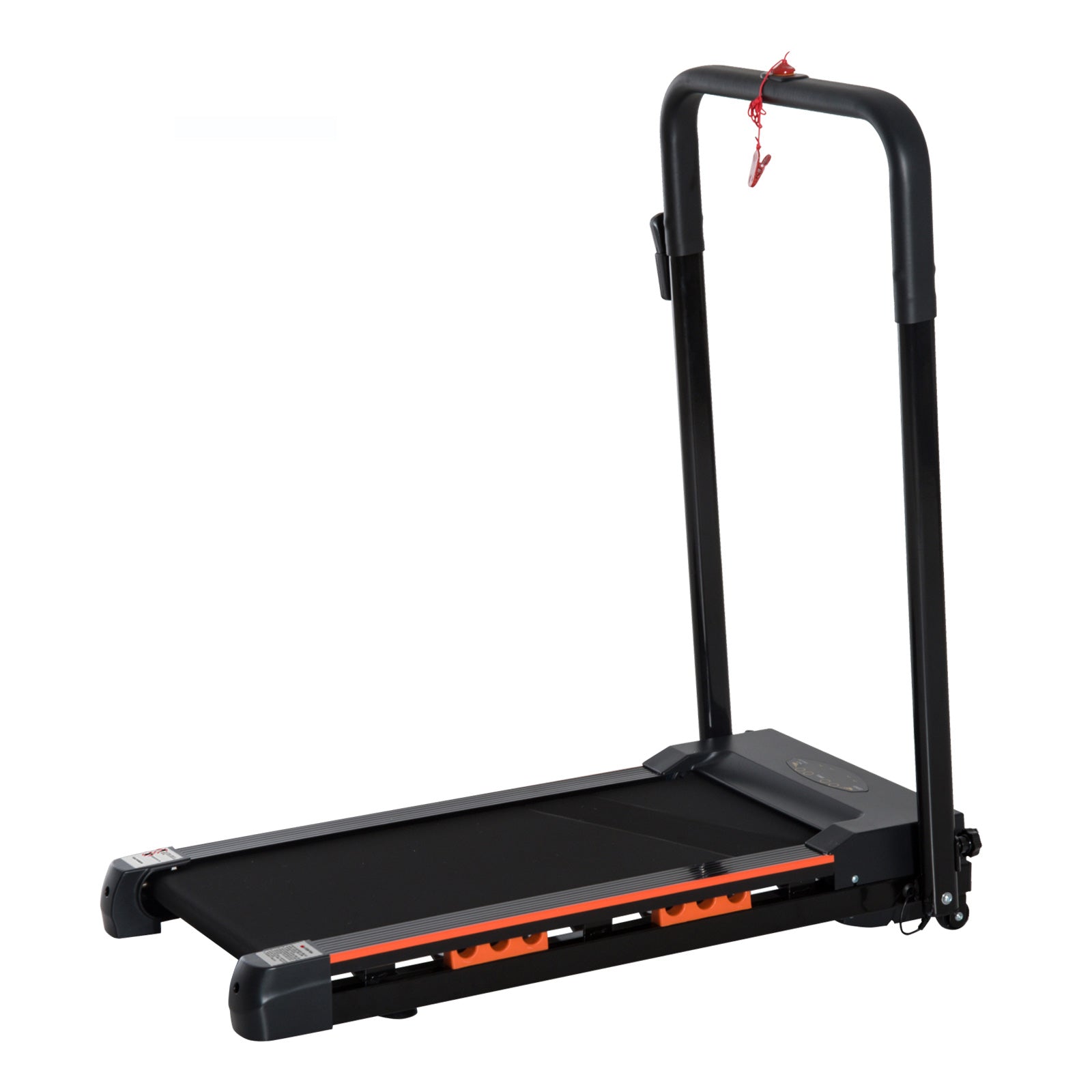 Foldable Electric Treadmill Walking Machine with Remote Control - Black