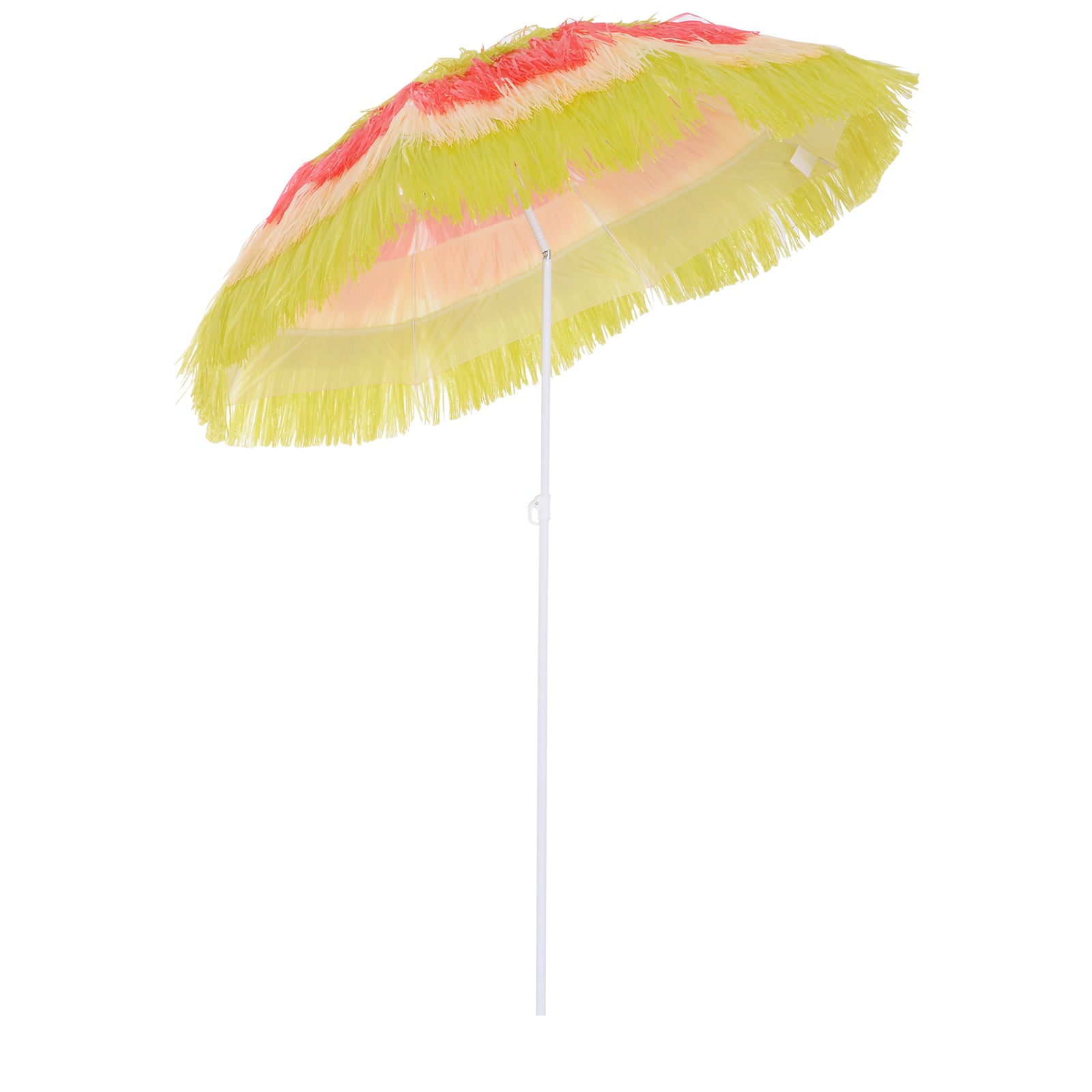 Hawaii Foldable Beach Umbrella with Adjustable Tilt - Rainbow